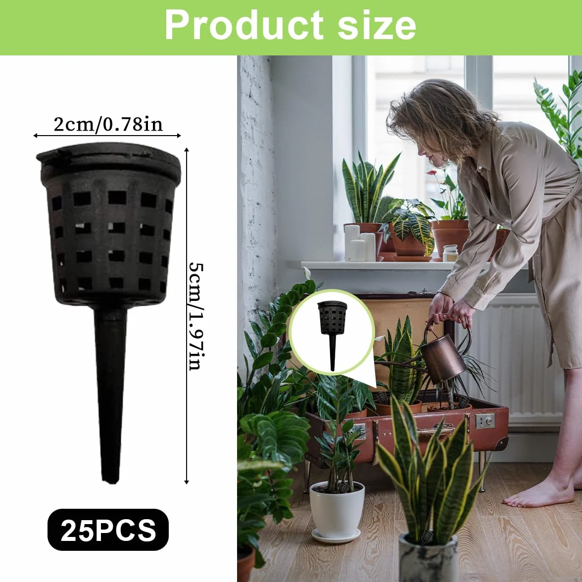 25 pièces Paniers d'Engrais en Maille Réutilisables en Plastique pour Jardin Planting