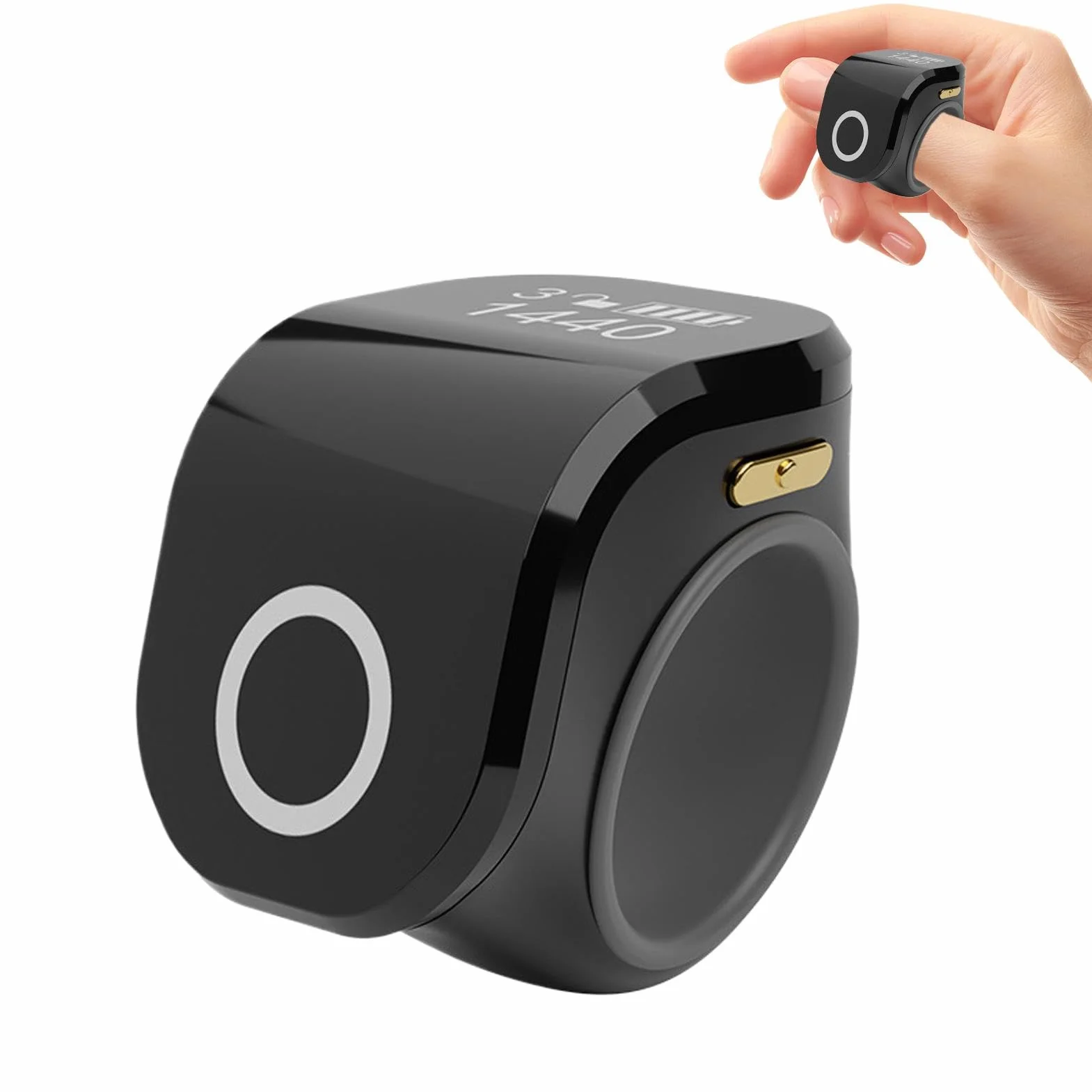Compteur de Doigts électronique Rechargeable - Anneau de Doigt de Dispositif de comptage pour Golf