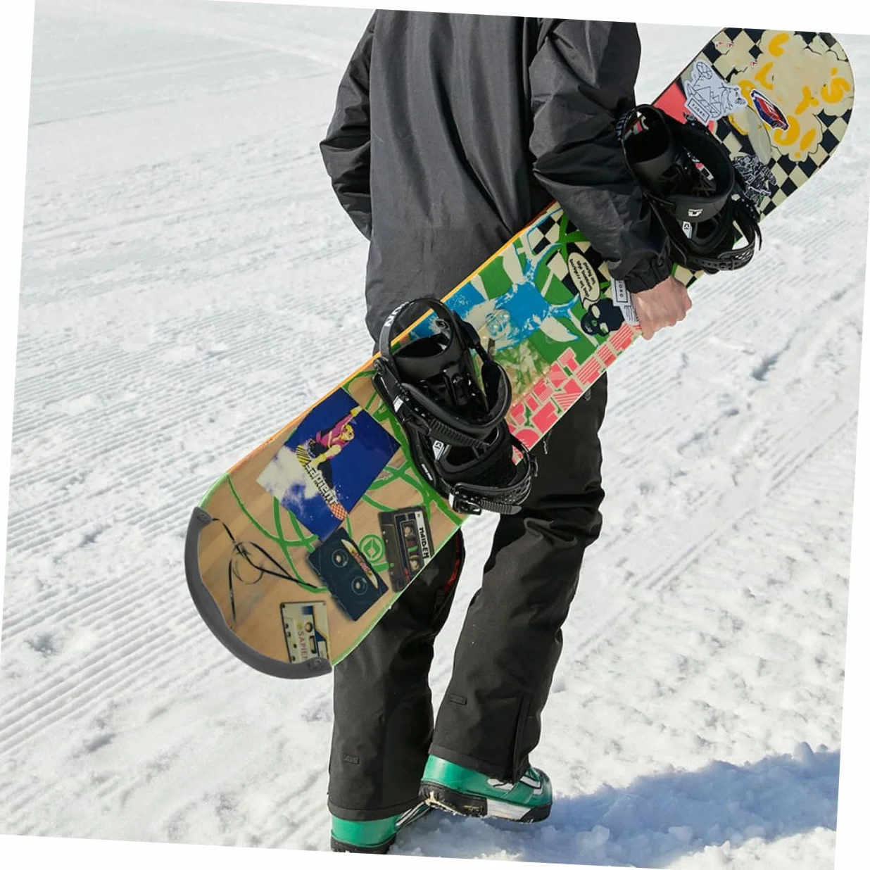Healifty Protections de Snowboard en Caoutchouc Antichoc 2 Pièces Bandes Pare-Chocs pour Nose et Tail Adhésives et Légères Accessoire Protège-Skateboard Usage Sportif et Plein Air