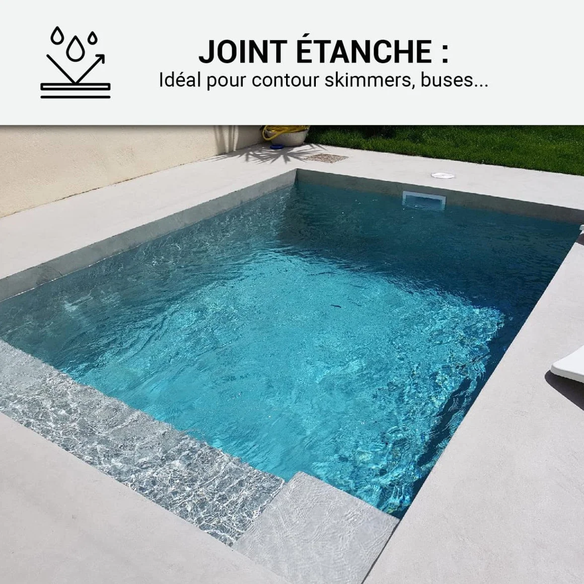 ARCANE INDUSTRIES Mastic piscine PVC carrelage 290 ml Blanc