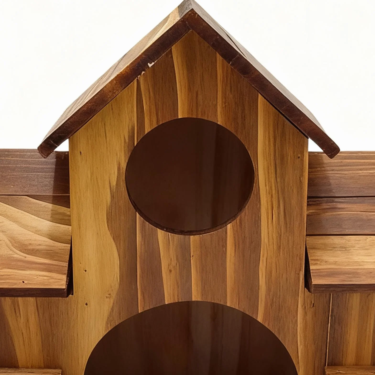 Maison Oiseaux Bois Grande Rustique Extérieur Nidification Cintre Oiseaux Sauvages Jardin Balcon
