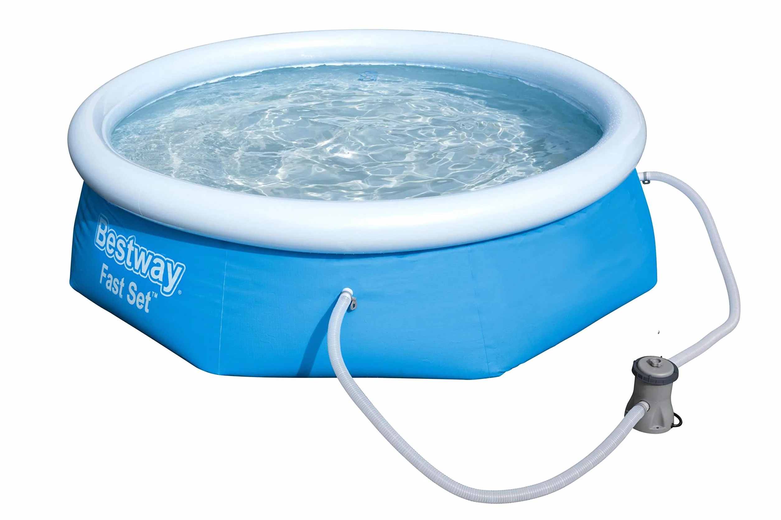 Bestway Kit de piscine Bleu 244 x 244 x 66 cm 2300 L