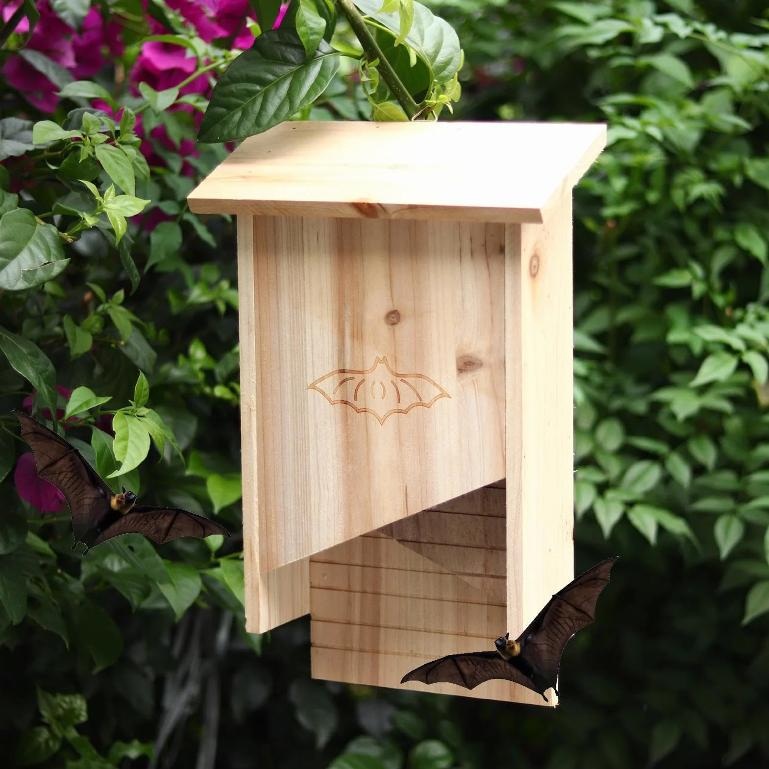 Maison Chauve-Souris en Bois résistante aux intempéries pour l'extérieur