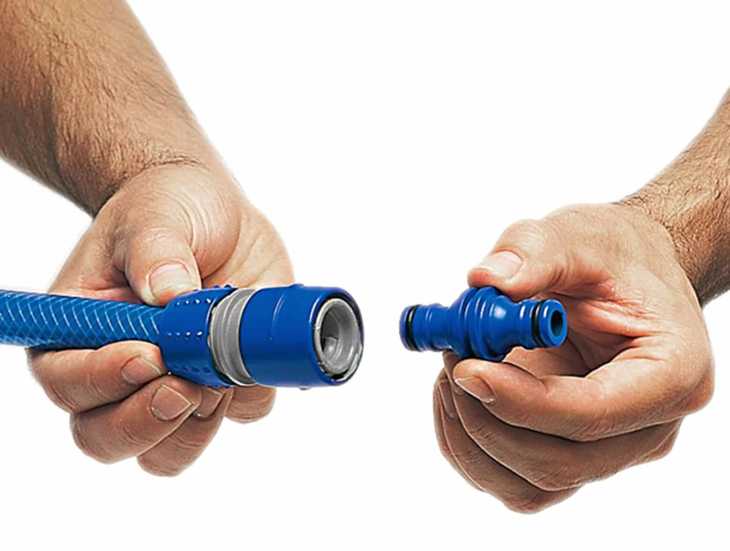 Tatay Connecteur Double Male Plastique Bleu 2,6 x 5,7 cm
