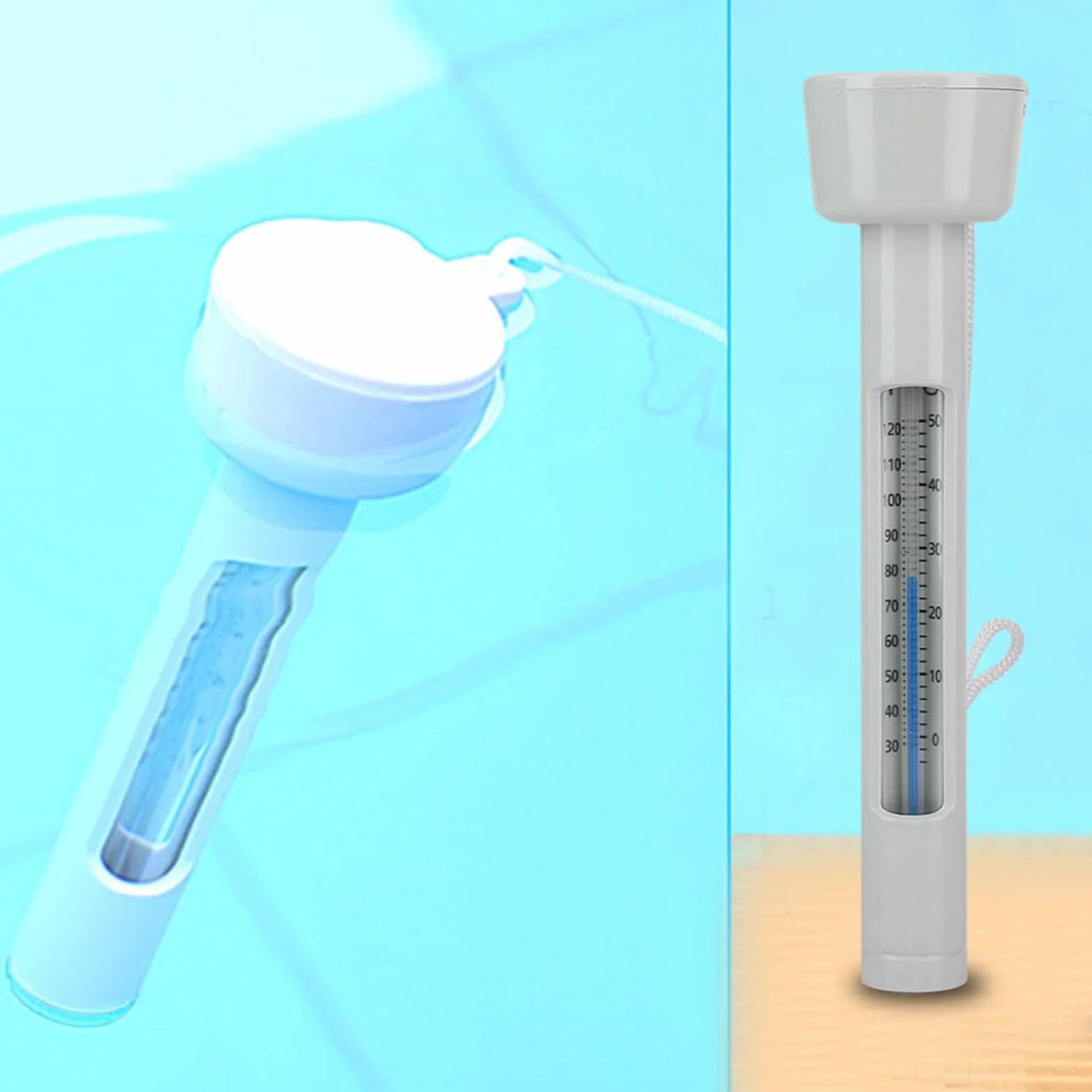 Thermomètre à eau flottant numérique 0-40°C pour piscine et spa