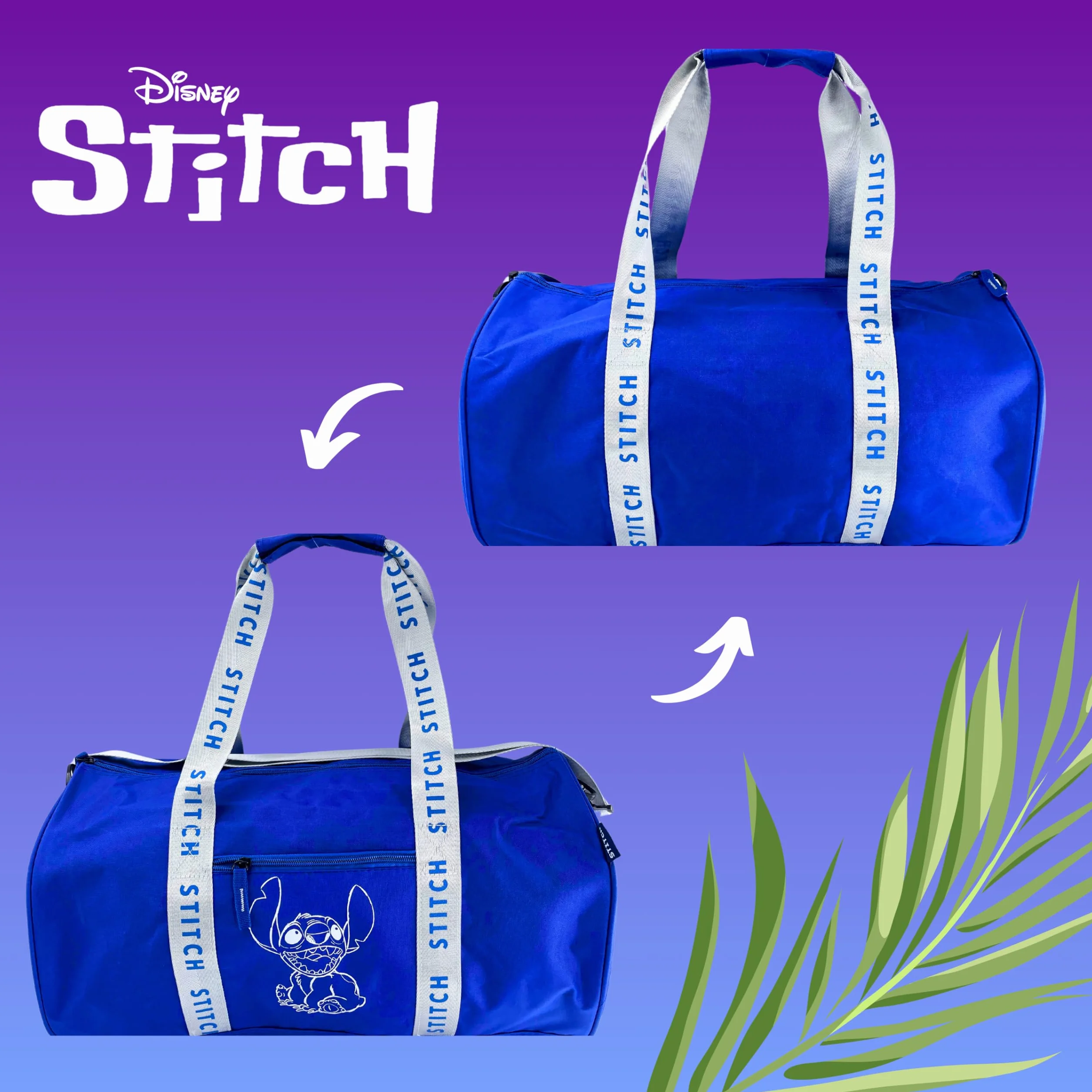 Disney Stitch Sac de Sport pour Adolescents, Sac à Bagages pour Enfants, Accessoires de Couture, Cadeau pour Filles