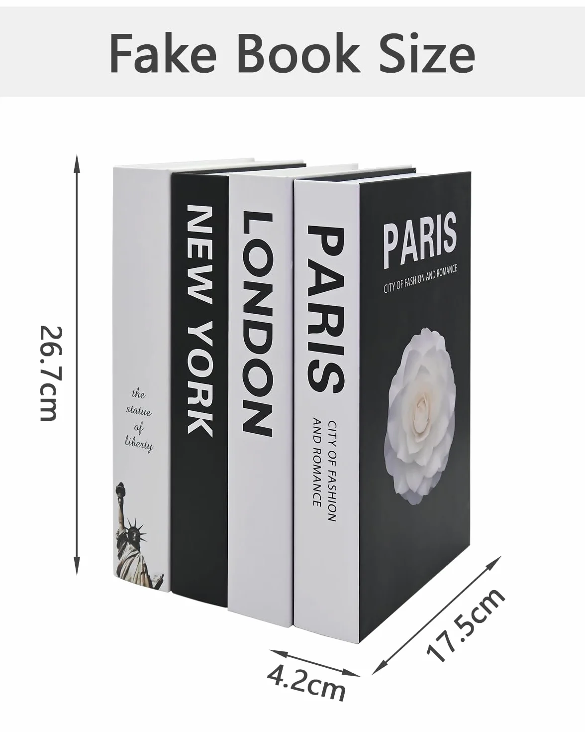 Faux Livre Décoration Luxe, Livre Deco pour Salon Table