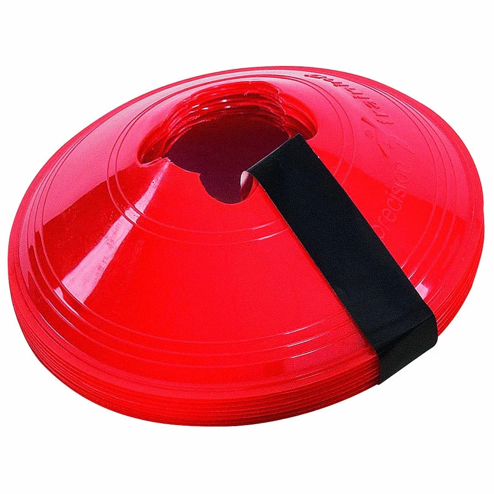 Lot de 10 cônes soucoupes à Manches Rouges
