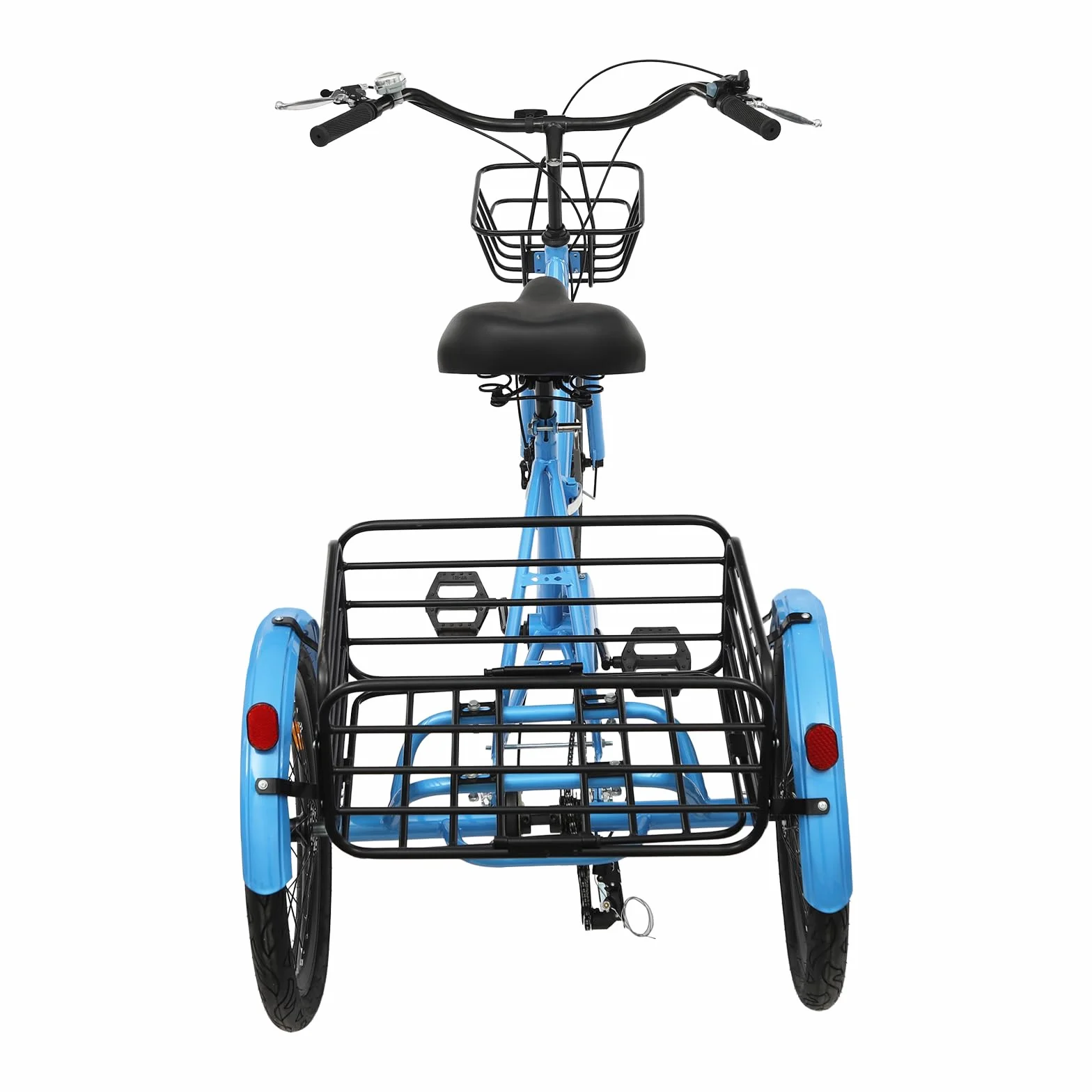 Tricycle adulte 20" pliable à 7 vitesses à 3 roues pour adultes - Pour homme et femme - Tricycle senior - Frein à disque Cruiser Tricycle avec serrure et 2