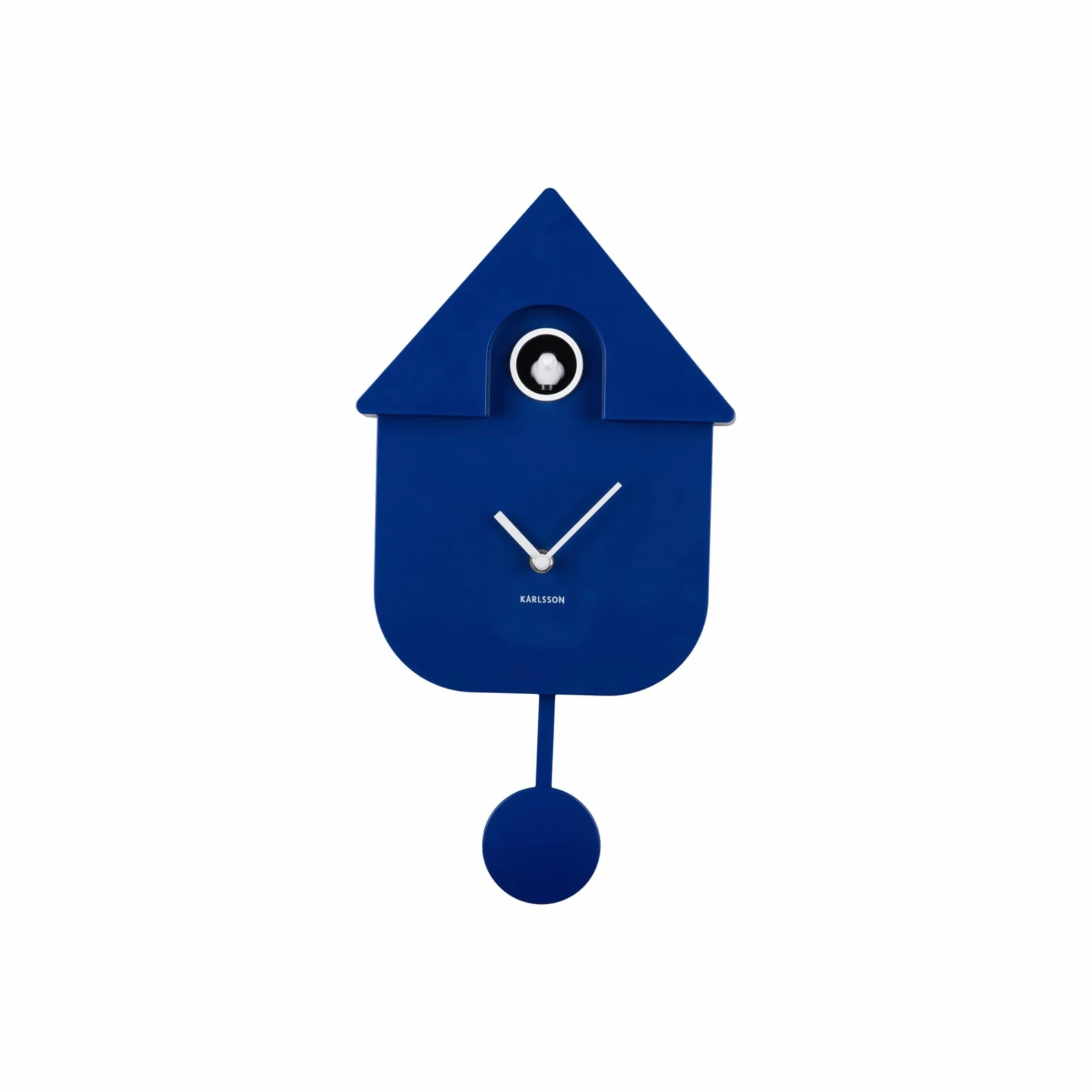 Karlsson Horloge murale à coucou moderne 8,5 x 21,5 x 41 cm Bleu Plastique