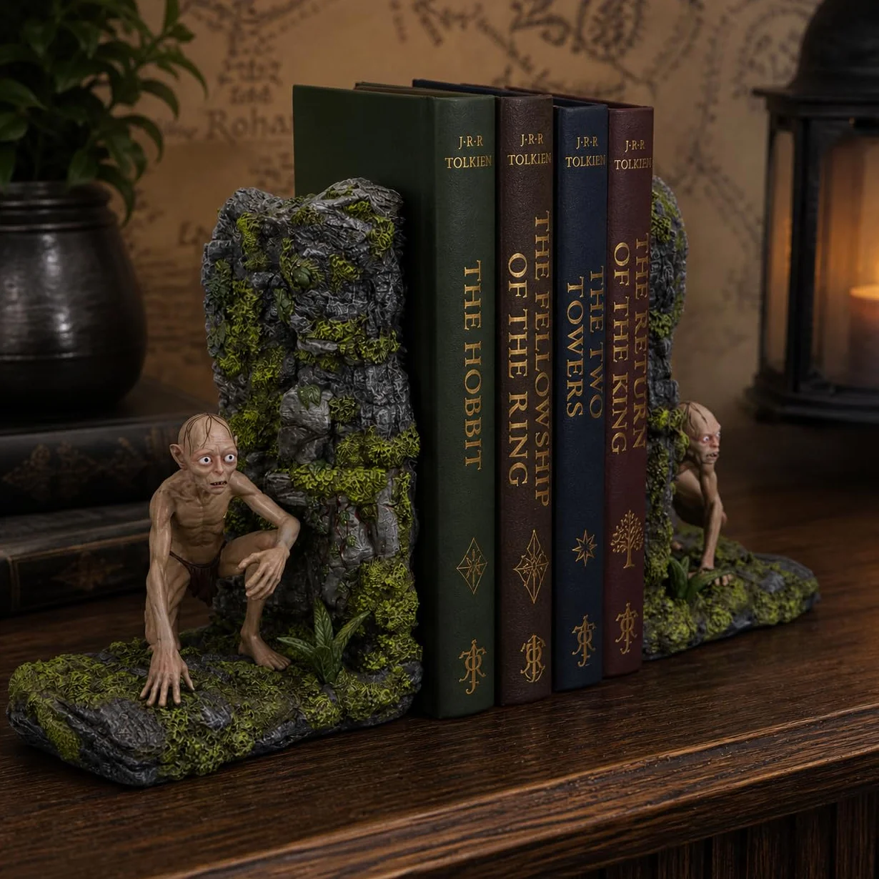 Nemesis Now Lord of the Rings Fermalibri Gollum e Smeagol, ikoniczne rzeźby postaci Tolkiena, dekoracja Śródziemia, oficjalna kolekcja