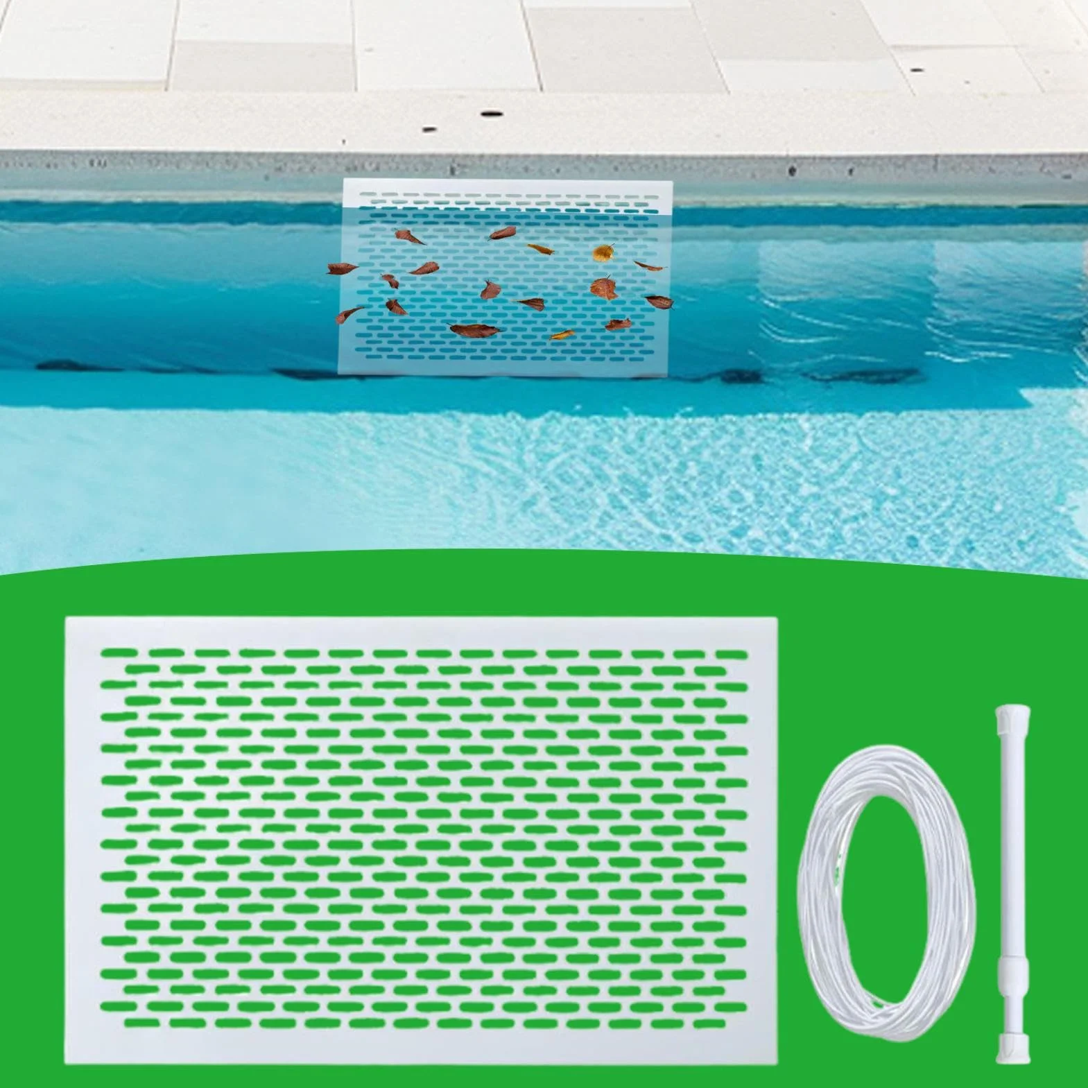 Écran de Protection pour Skimmer de Piscine - Filet Anti-Feuilles Anti-Débris