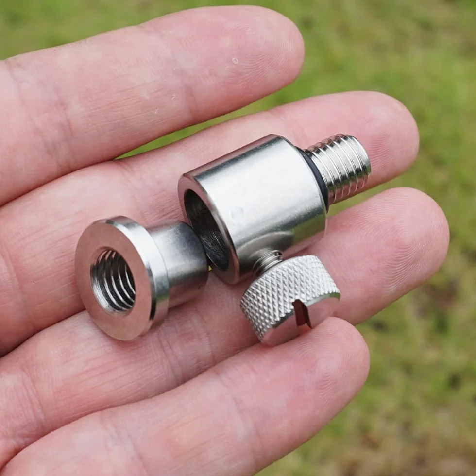 Connecteur de Changement Rapide pour Canne à pêche Carpe Acier Inoxydable