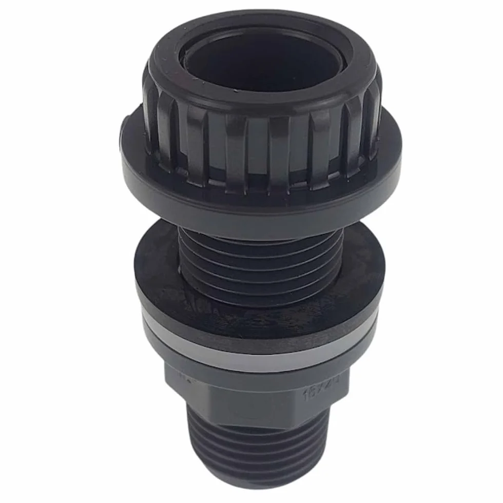 Traversée de paroi PVC 1/2 pouce 6 cm