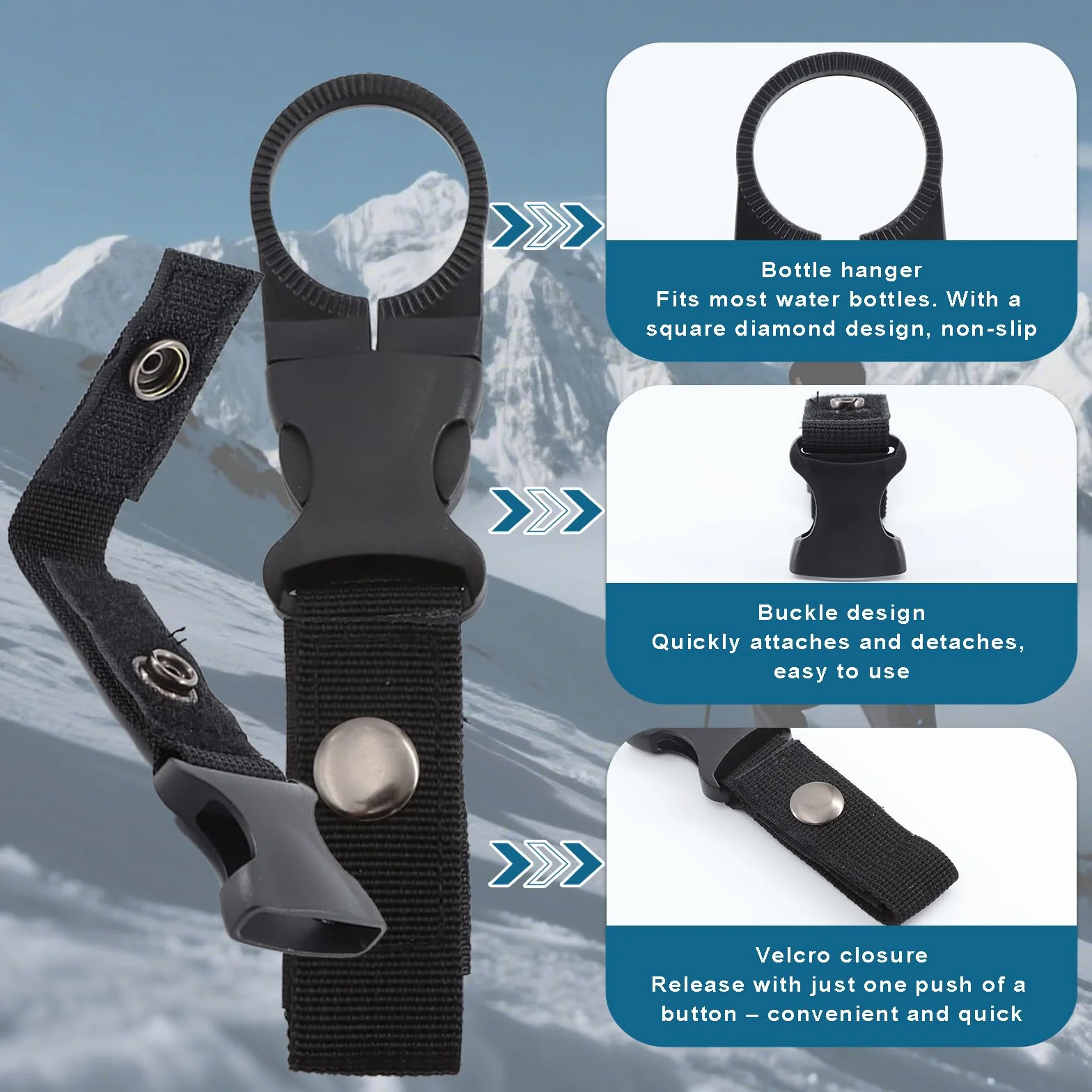 8 Pièces Porte Gobelet Festival avec Boucle de Ceinture, Porte Gourde pour Le Camping, la Randonnée, la Pêche et Autres Activités de Plein Air