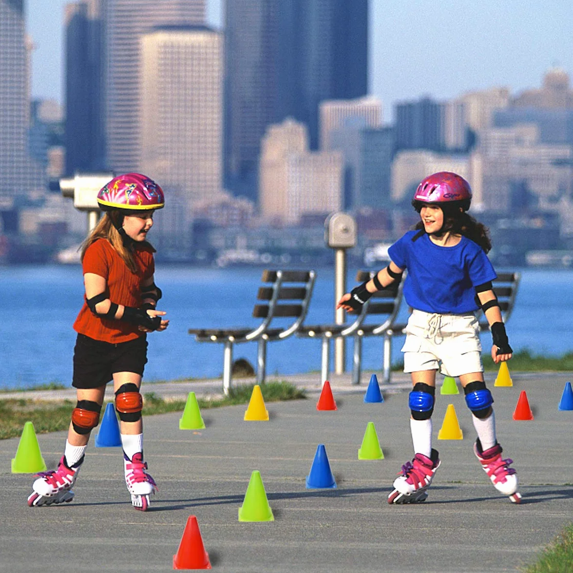 Cônes de Signalisation 17 cm, Cônes de Marquage pour Football, Entraînement Sportif