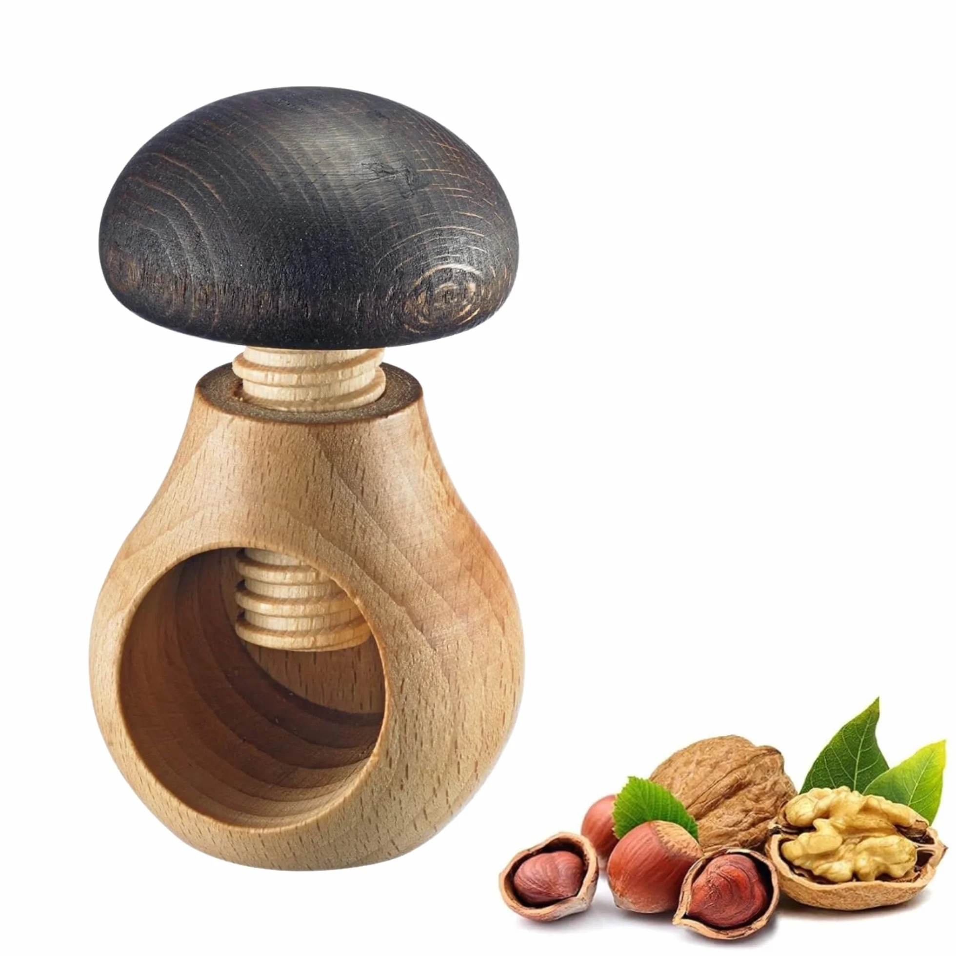 Westmark Casse-Noix en Forme de Champignon, Bois de Hêtre, 9,5 cm, Marron