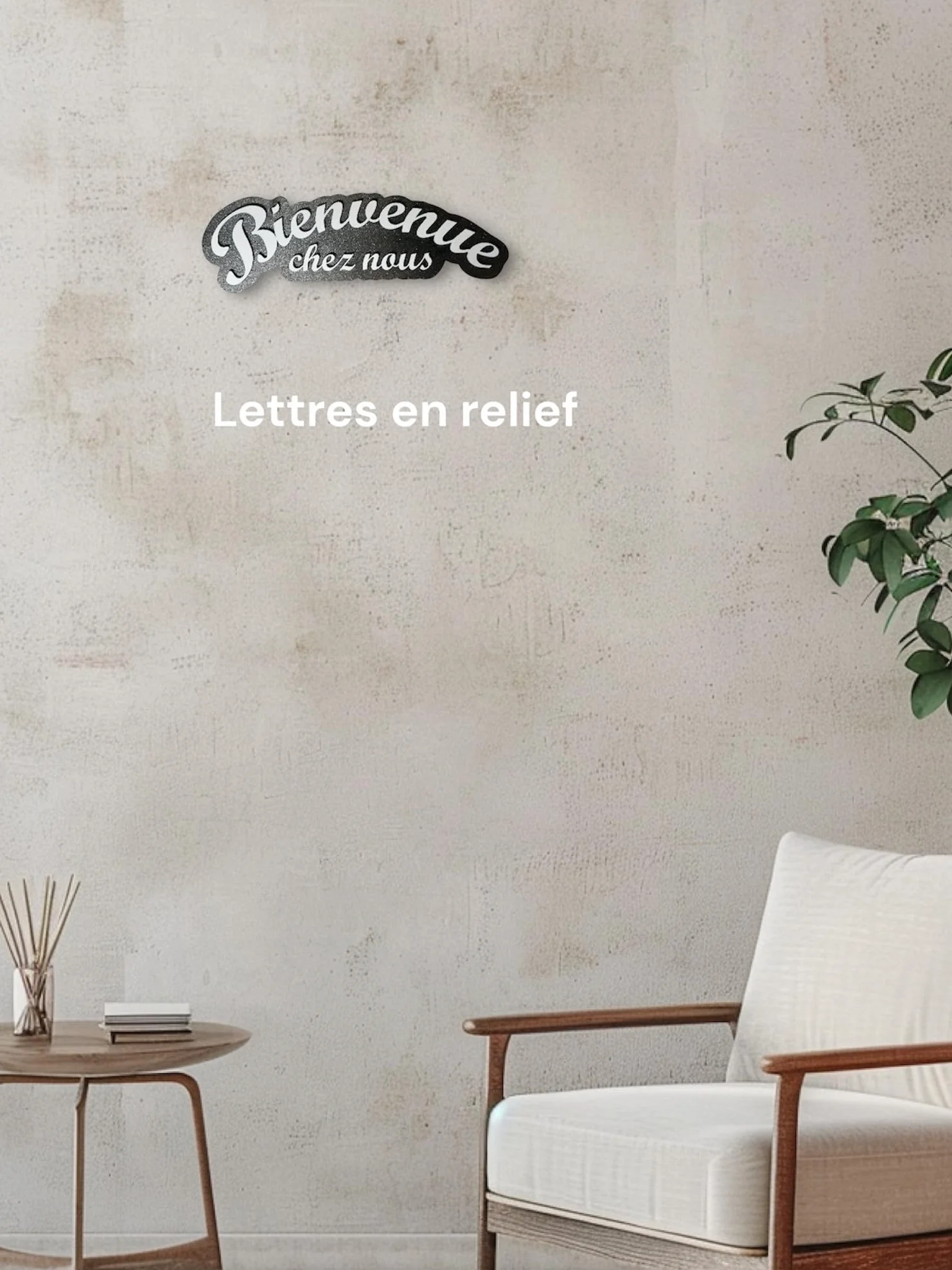 Enseigne décorative en bois Bienvenue chez nous | À accrocher ou à poser, Porte, Entrée, Fait main en France