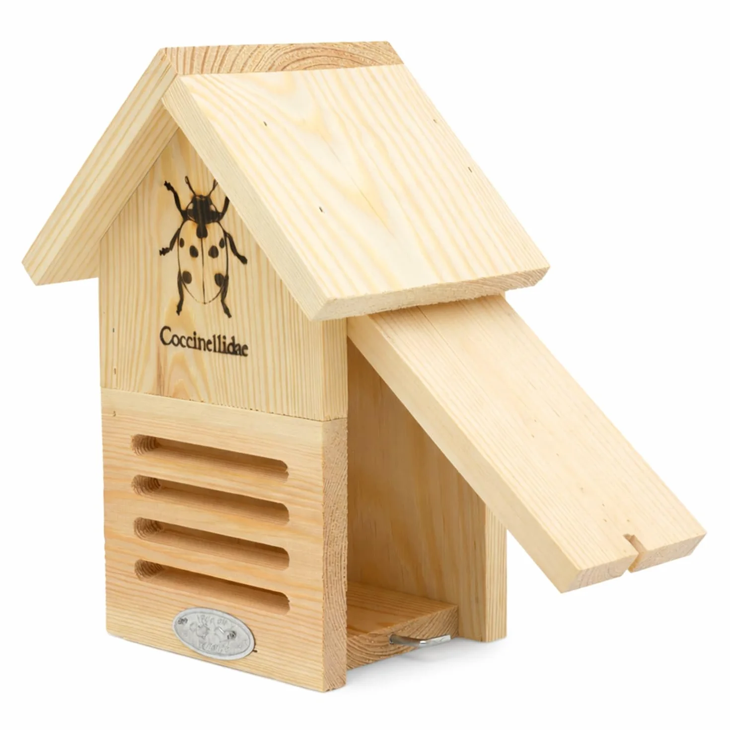 CKB LTD Maison en bois de coccinelle pour jardin – Abri d'extérieur en pin avec trou de serrure
