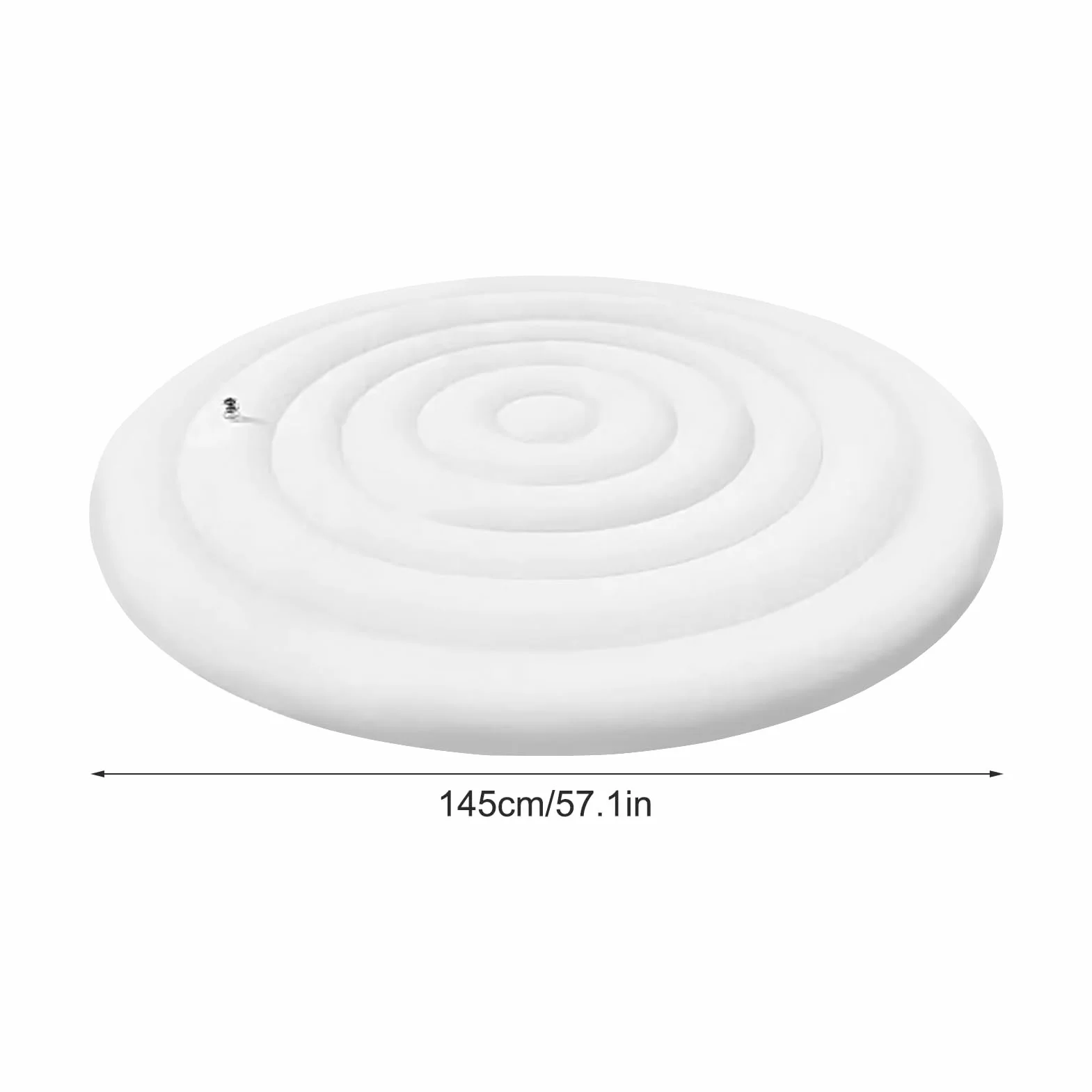 Housse de Protection pour Gonflable Ronde 145 cm avec Poignée, Protection Contre le Vent et Thermique