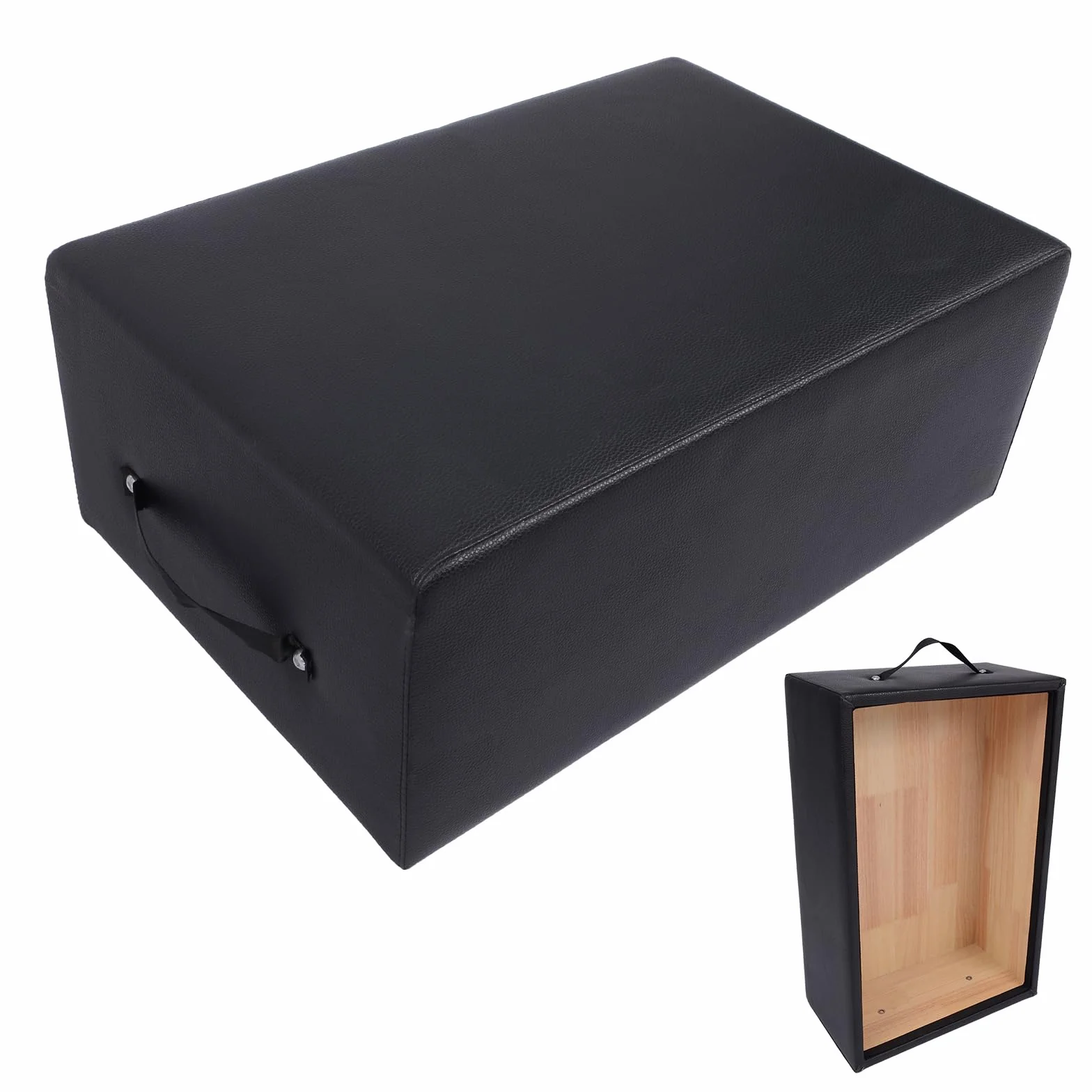 Boîte de siège pour pilates et pilates - En polyuréthane et bois - Avec poignée - Pour chaise de Pilates - Correcteur de posture - Chaise combinée