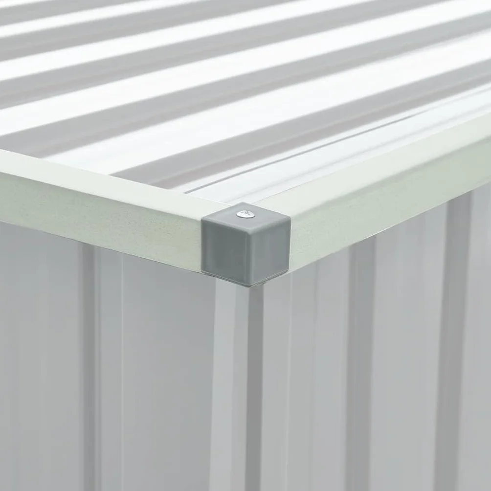 vidaXL Boîte de Rangement Jardin Coffre Stockage Extérieur Gris