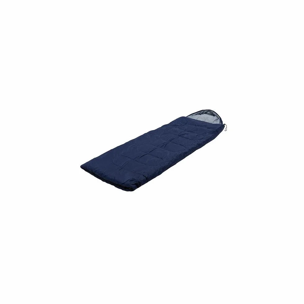 Sac de Couchage Confort C.A.O Polyester 190T Pongee 190T Remplissage Coton 300 g/m² 180 cm 75 cm Bleu