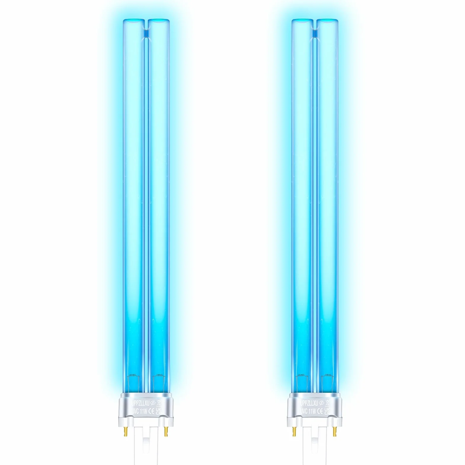 Ampoule UVC G23 PLS 11W Ballast Inductif pour Clarificateur Bassin Filtre UVC Lot de 2