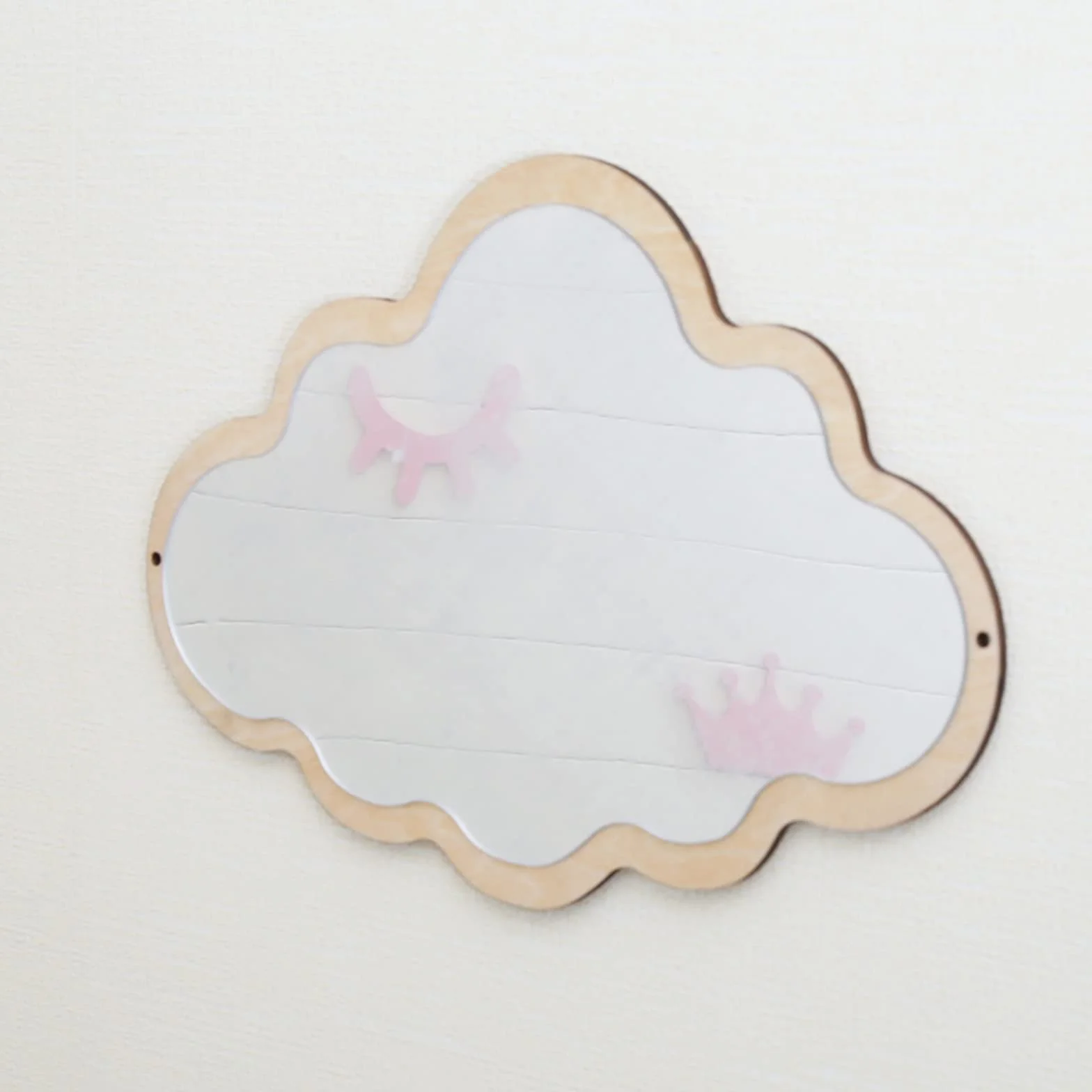 Miroir mural créatif acrylique dessin animé décoration chambre enfant nuage