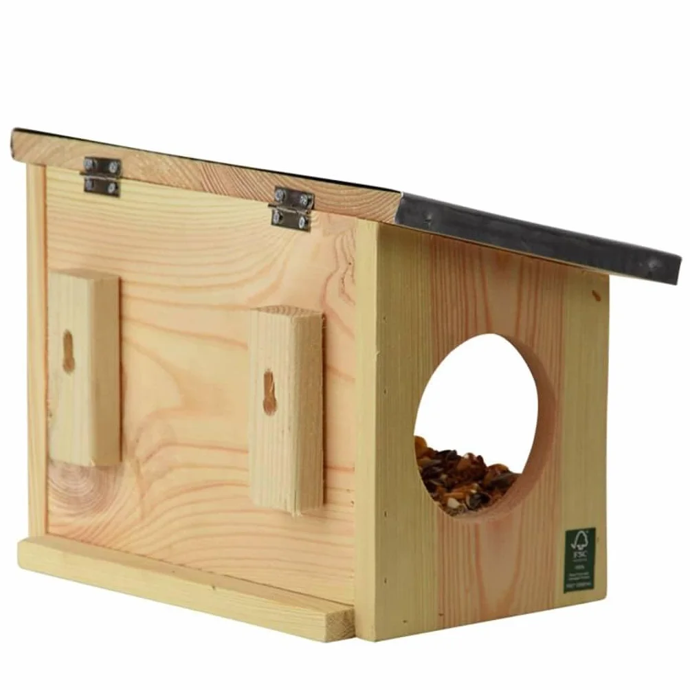 Esschert Design Mangeoire écureuils Bois 17,6 x 25,3 x 18,7 cm