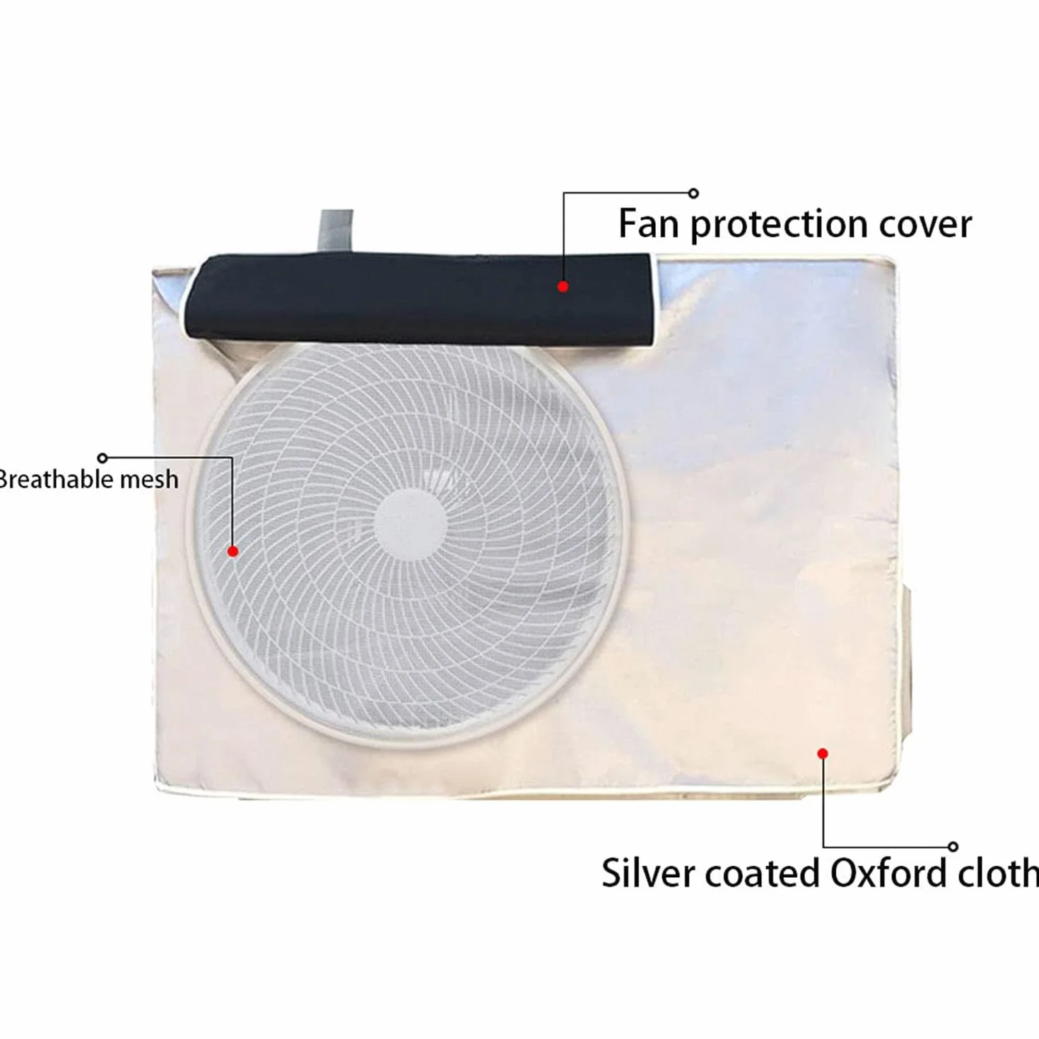 Couvercle de Protection pour Climatiseur Extérieur étanche 96 x 40 x 70cm