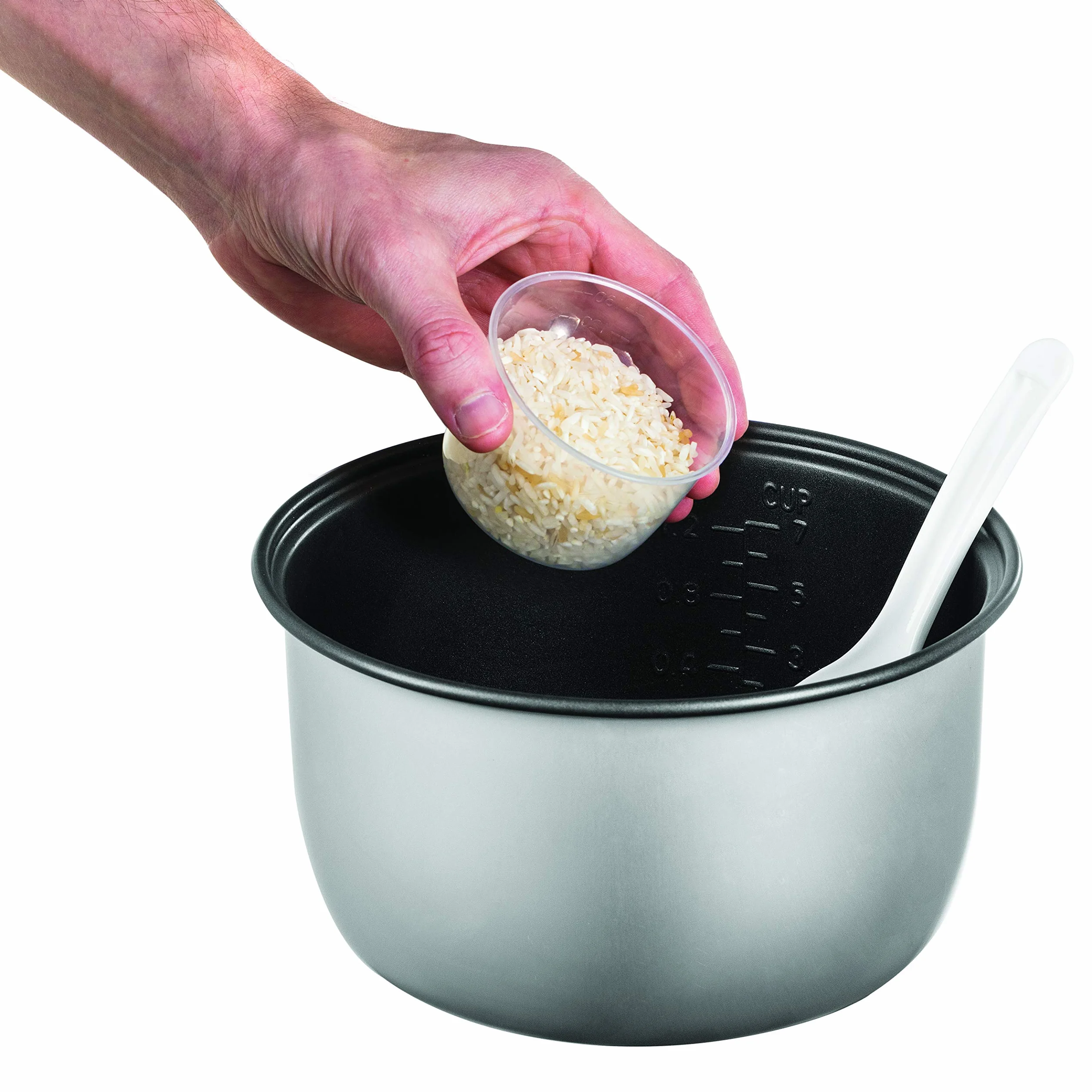 Russell Hobbs Cuiseur de Riz 2en1 Classique 1,2L Panier Vapeur Maintien au Chaud Auto Bol Antiadhésif Amovible 27080-56