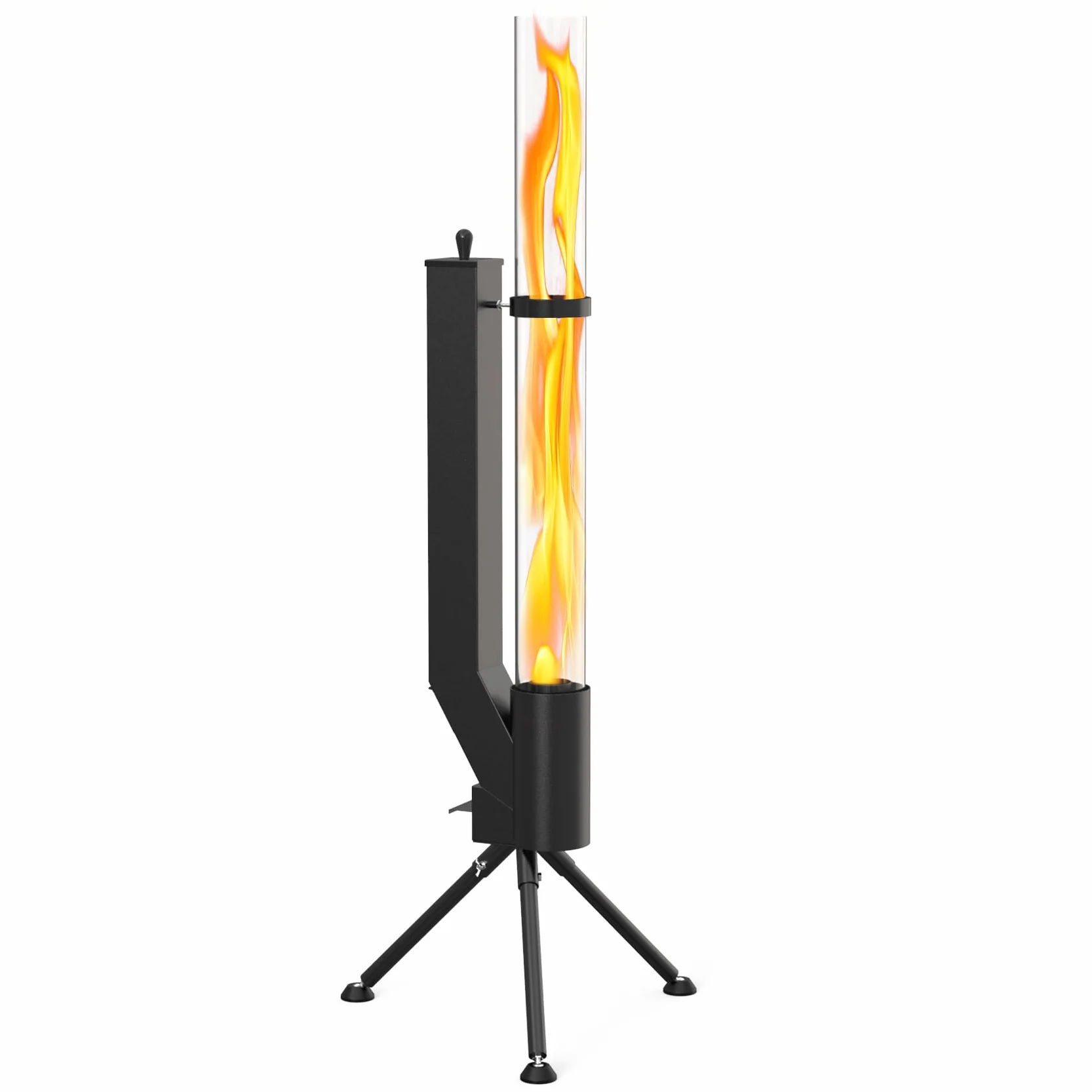onlyfire Pellet Torch - Cheminée de Jardin - Chauffage Foyer Extérieur - Brasero - Poêle à Pellets