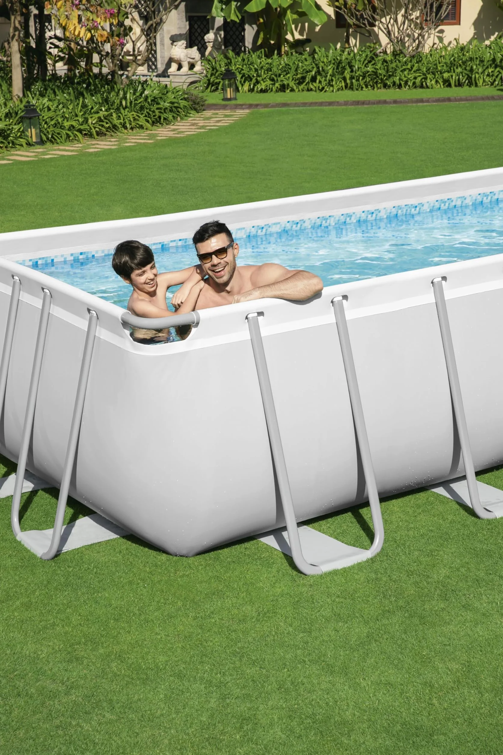 Bestway piscine hors sol rectangulaire Power Steel 732 x 366 x 132 cm