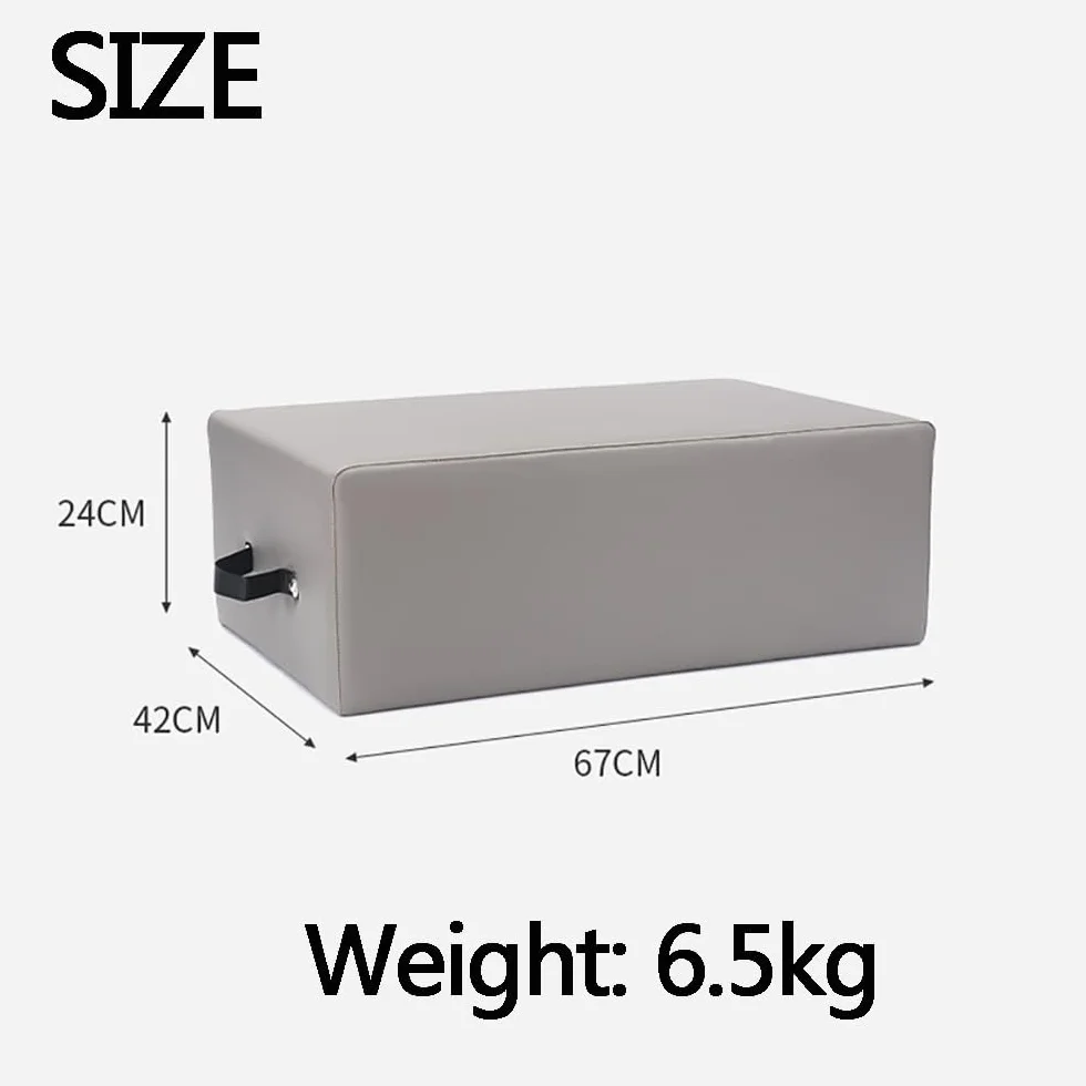 Boîte d'assise Standard pour équipement de Pilates, boîte d'assise Pilates, éponge Haute densité, Cuir épaissi, adaptée aux Exercices à Domicile, à l'équilibre corporel, au Yoga et au Fitness