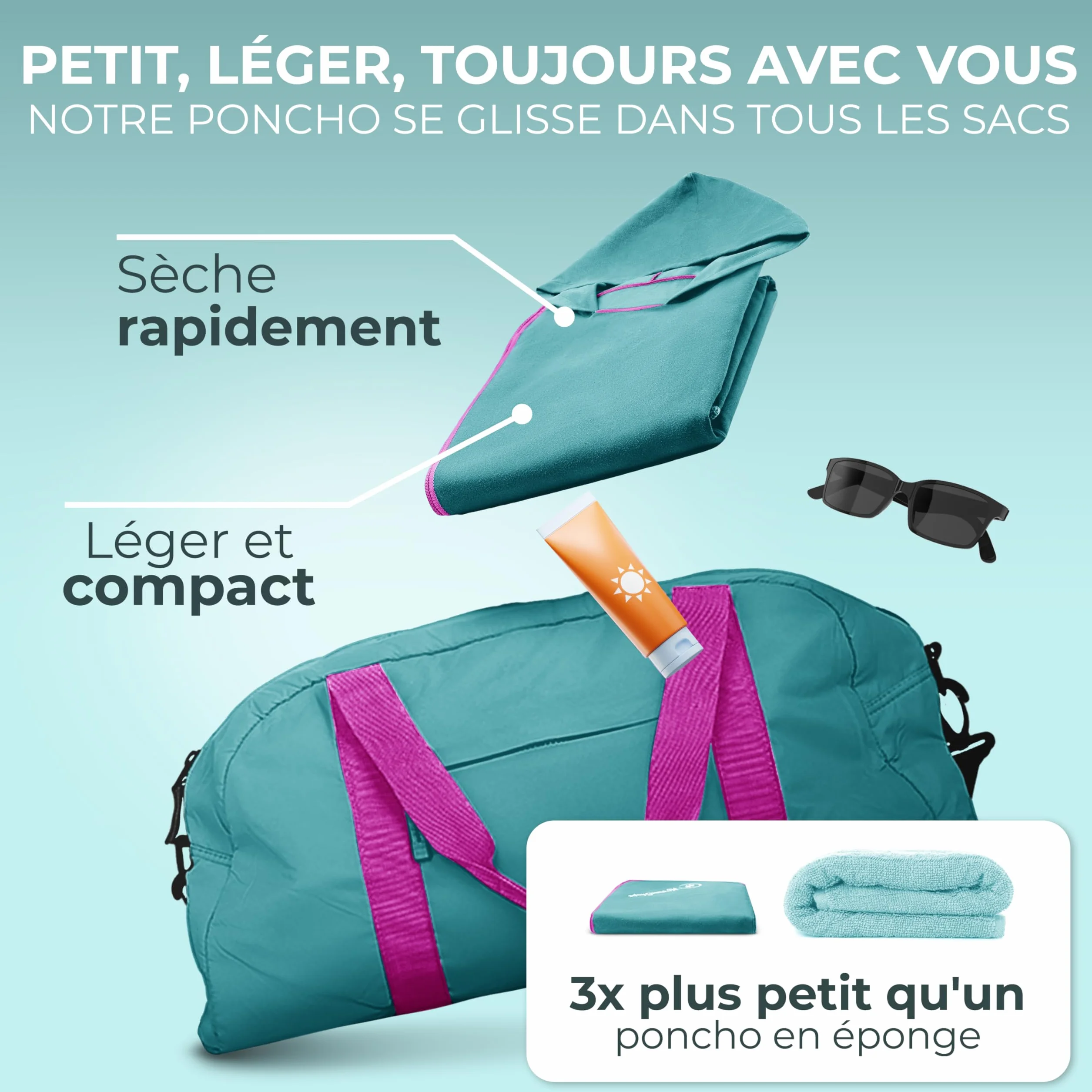 NirvanaShape Serviettes Microfibre, absorbantes, légères, à séchage Rapide, draps de Bain, Serviettes de Voyage, Serviettes de Sport, Idéales pour Les Voyages, Le Sport, Le Yoga, Le Sauna