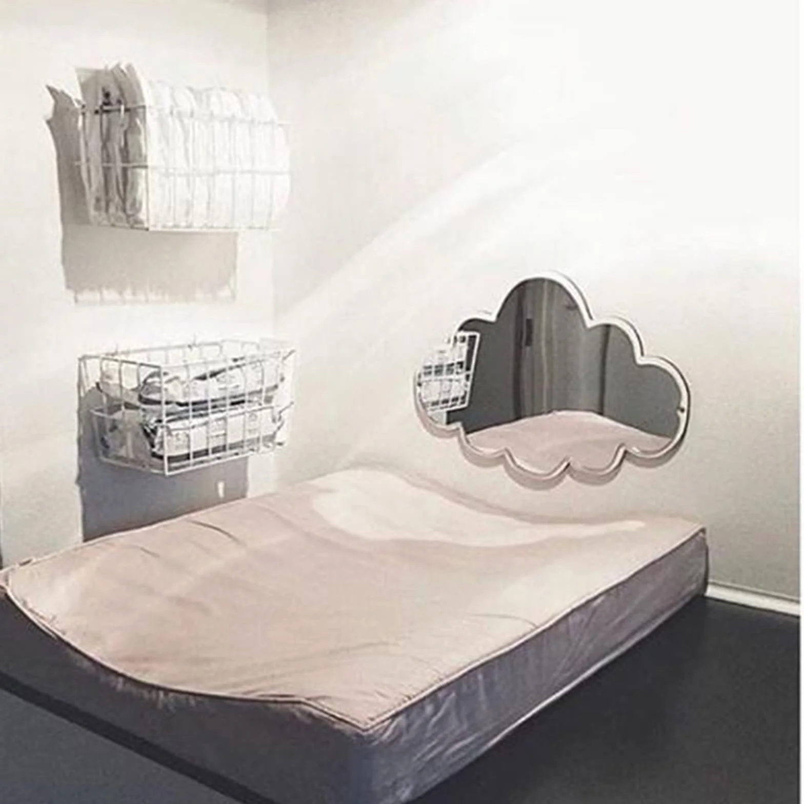 Miroir mural créatif acrylique dessin animé décoration chambre enfant nuage