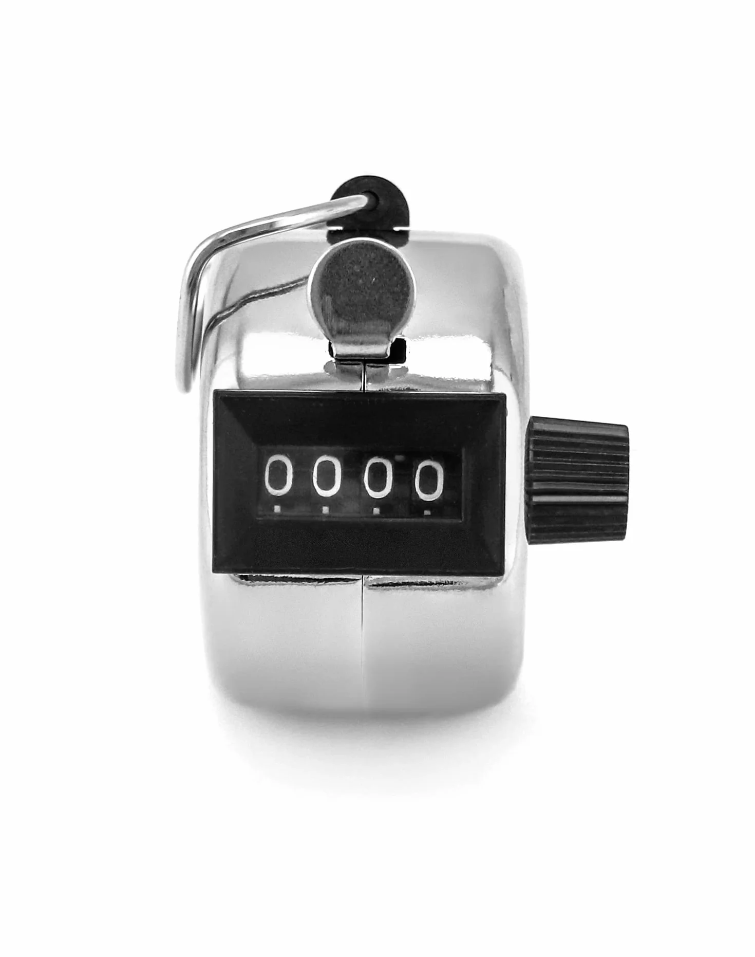 QWORK Compteur Manuel en Métal 4 Chiffres Mécanique 9999