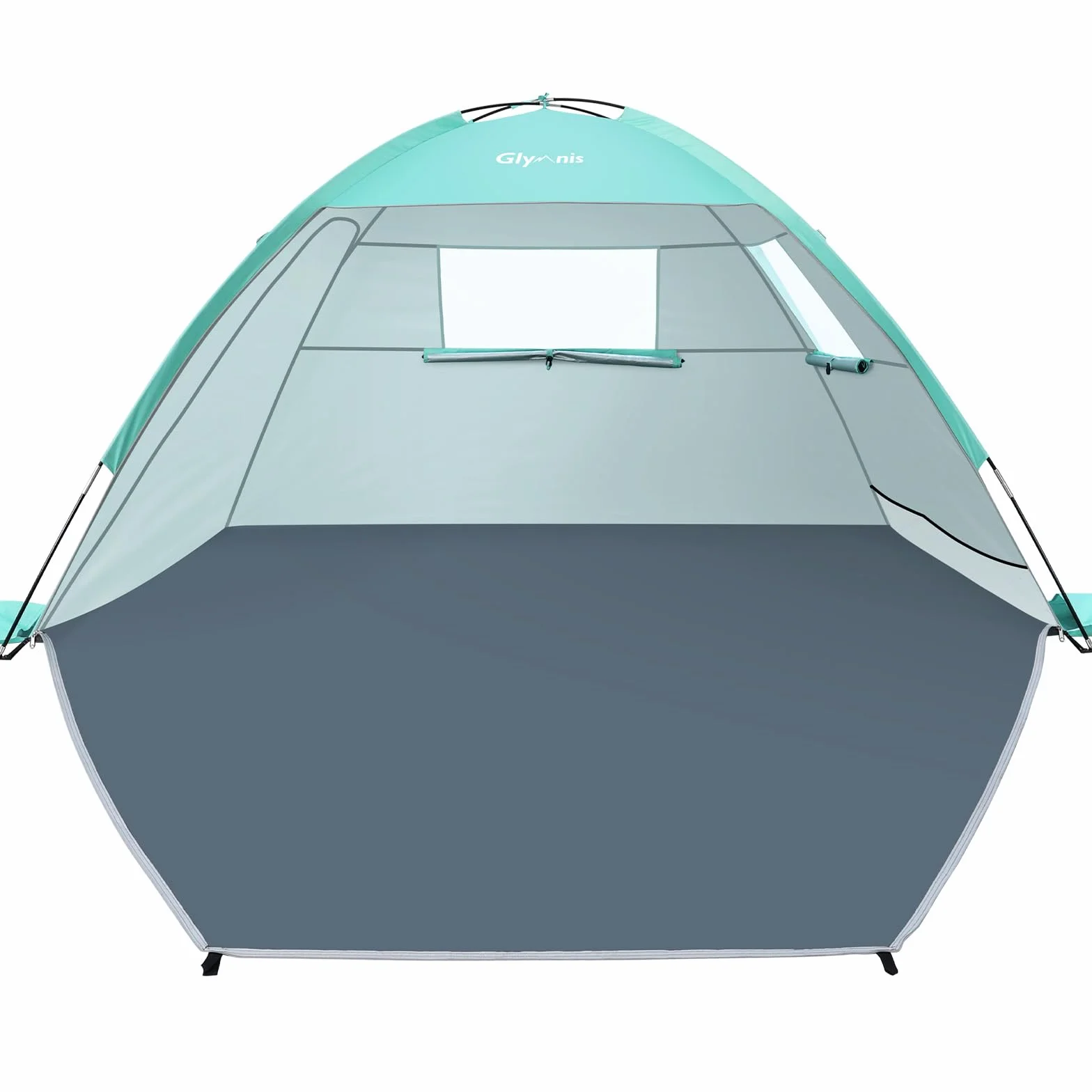 Glymnis Tente de Plage, Tente Anti-UV, Protection UPF 50+, Abri de Plage Facile à Installer et à Transporter pour Plage, Parc, Camping et pêche