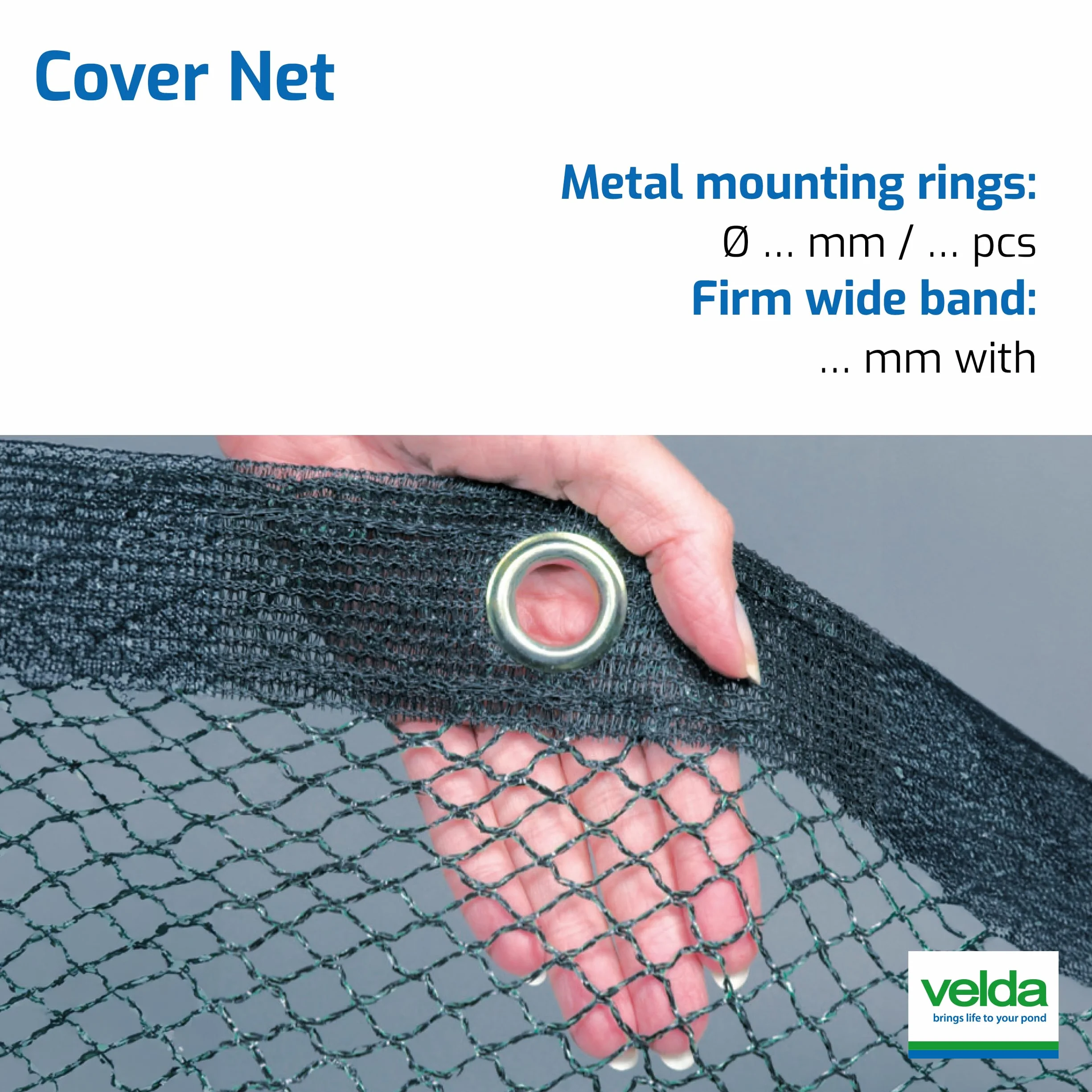 Velda Filet de Protection pour Bassin 6 x 5 m – Protection Contre Feuilles, Hérons et Autres Prédateurs