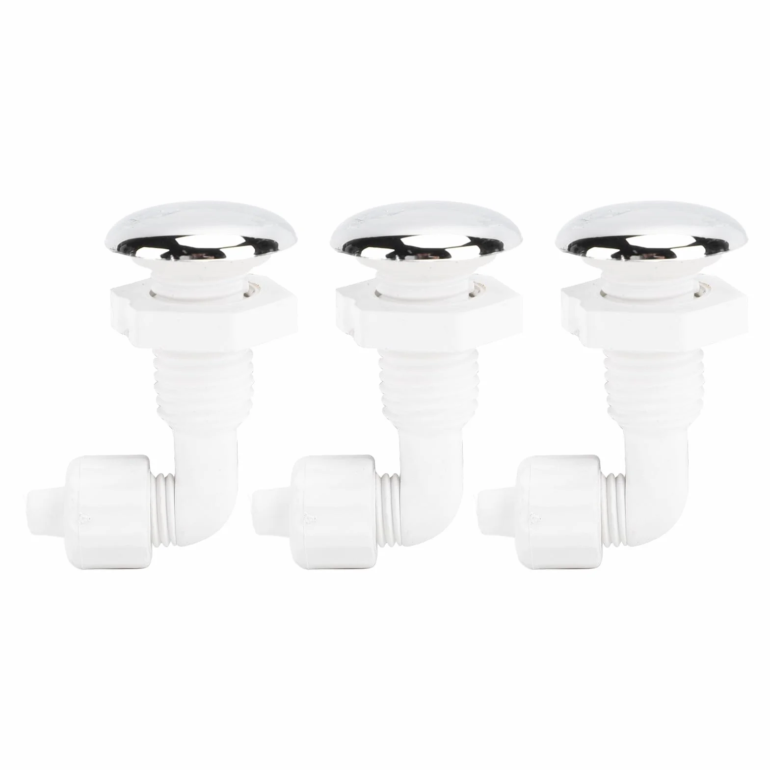 Buses d'air torsadées en PVC robuste pour jacuzzi et piscine - Lot de 3