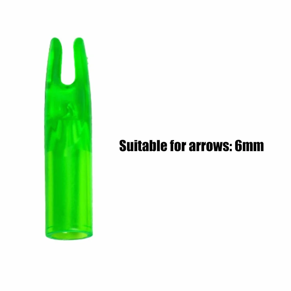DONGKER Cames de flèche en plastique pour tir à l'arc, 6 mm, lot de 20