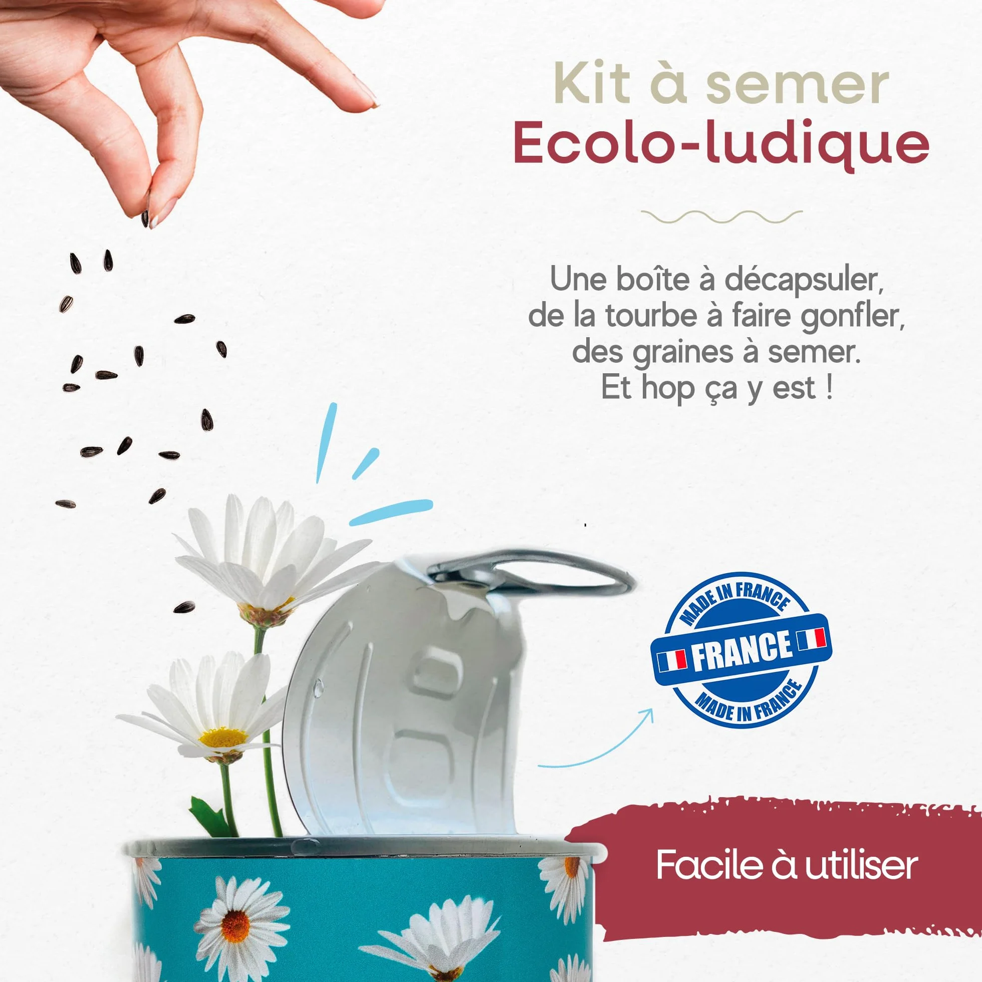 Mauvaises Graines© Kit de Fleurs à Semer Bon Anniversaire - Idée Cadeau Original Femme Homme - Fabriqué en France