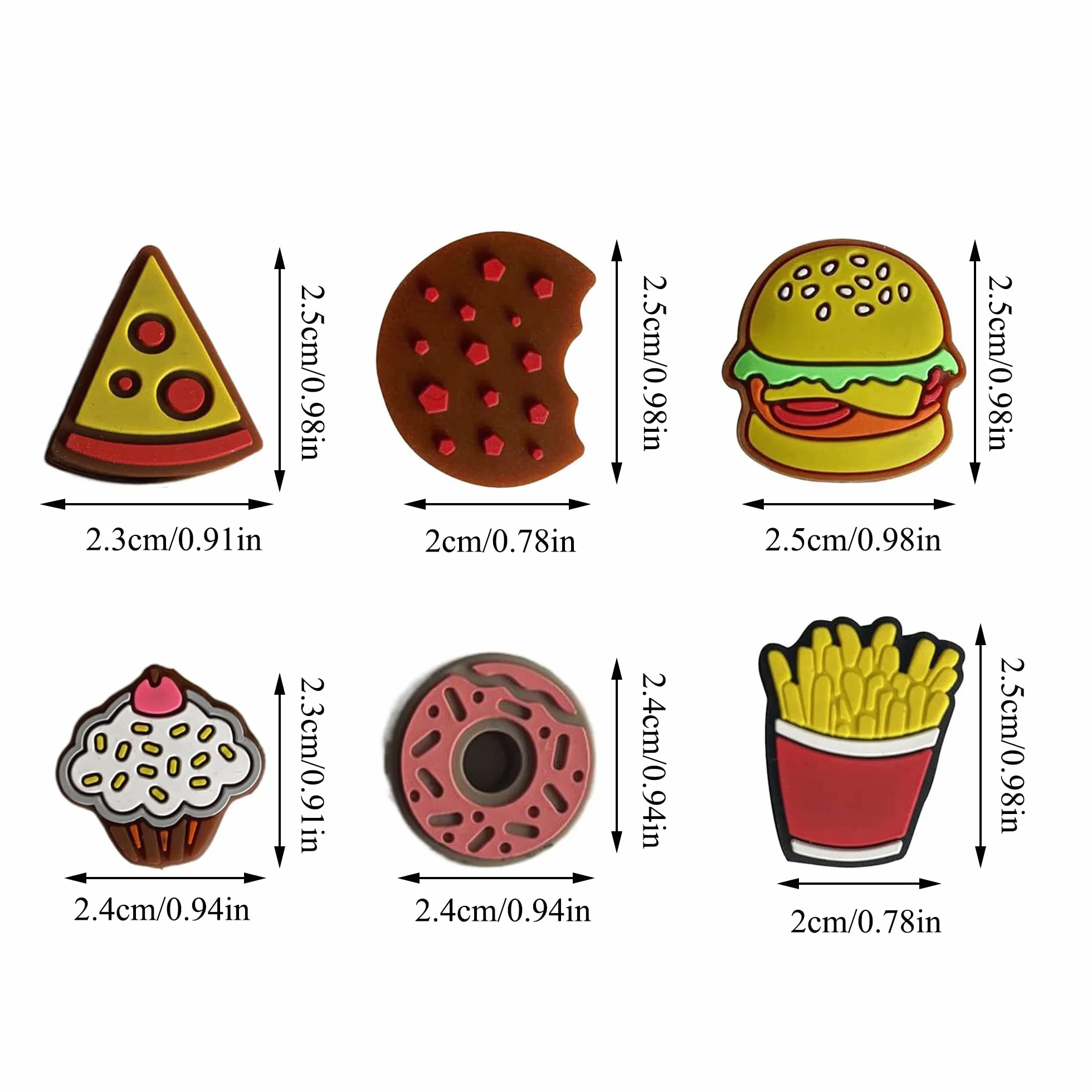 Amortisseurs Tennis Silicone Anti Vibration Raquette Hamburger Frites Pizza