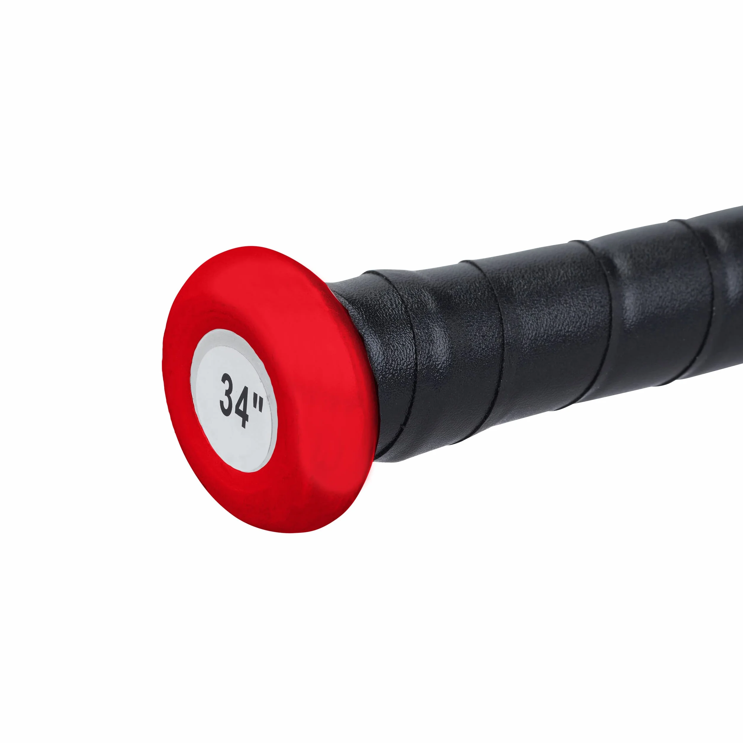 Relaxdays Batte de Baseball en Aluminium, 34 Pouces / 86 cm, Manche antidérapant, Accessoire en Aluminium, Rouge