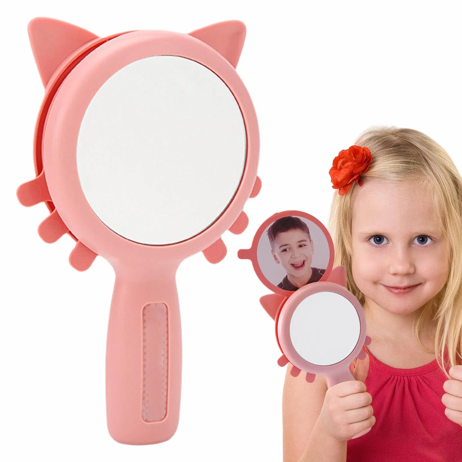 Miroir émotionnel pour enfants incassable - See My Feelings Mirror, jouet pour gérer la colère avec six émotions