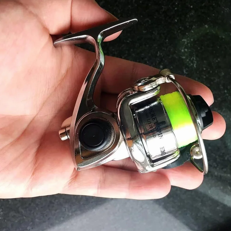 Garvee Moulinet Spinning Compact MN100 – Métal Durable, Rapport 4,3:1, Poignée Réversible – Carpe, Bass, Truite