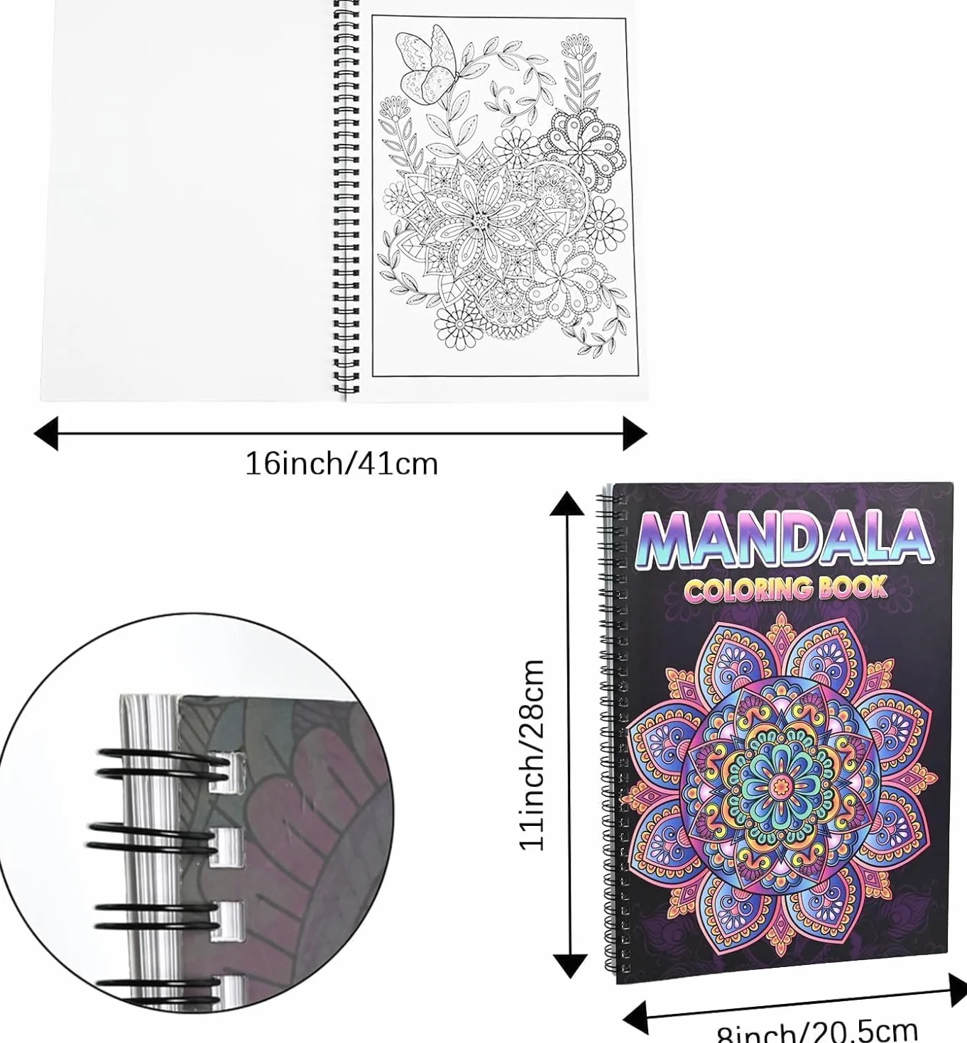 Atoke Lot de 3 Livres de Coloriage pour Adultes Relaxation Anti-Stress