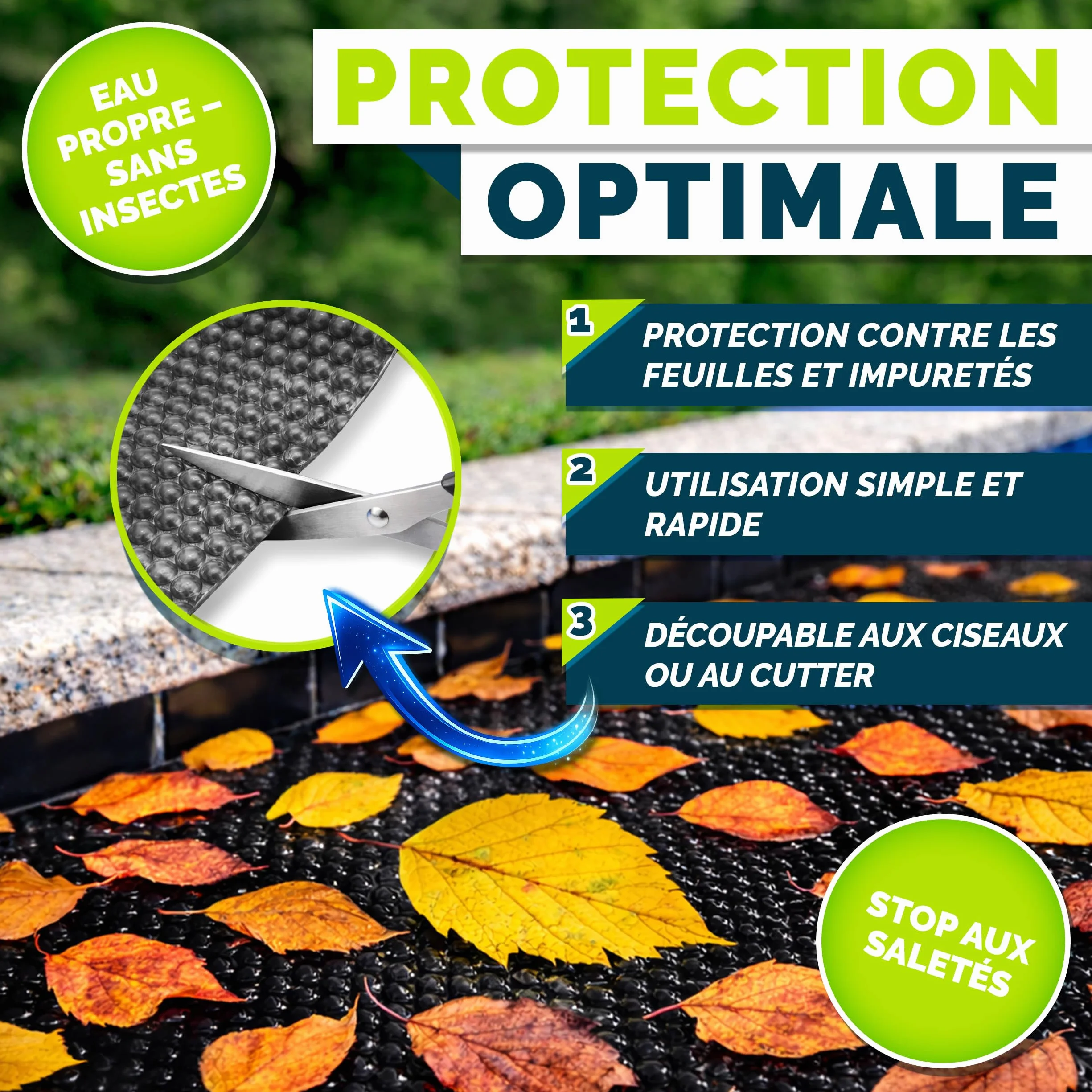 Tillvex Bâche à Bulles Piscine 120 µm 549x274 cm Noir Protection Solaire Chauffage