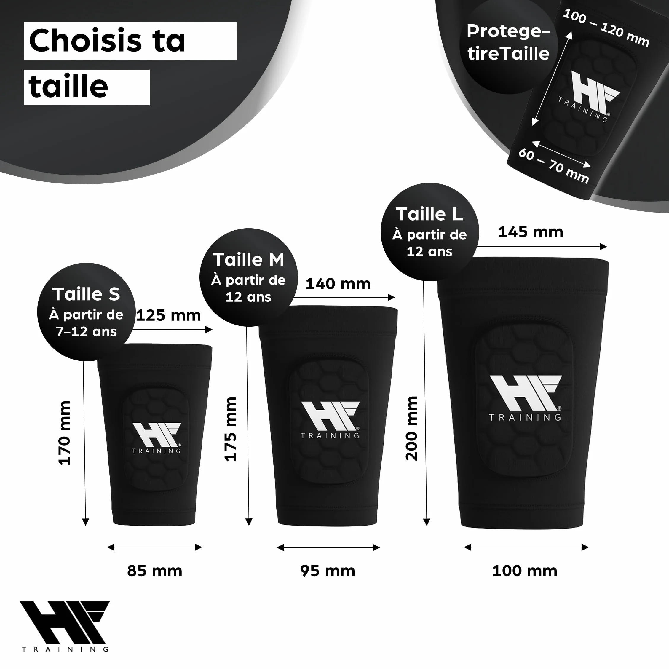 Protège-Tibias de Football 3 en 1 pour Homme, Femme et Enfant avec Chaussette intégrée (Taille S-L) - Protection Tibia avec Chaussette - Protection maximale des Tibias et protège-Tibias